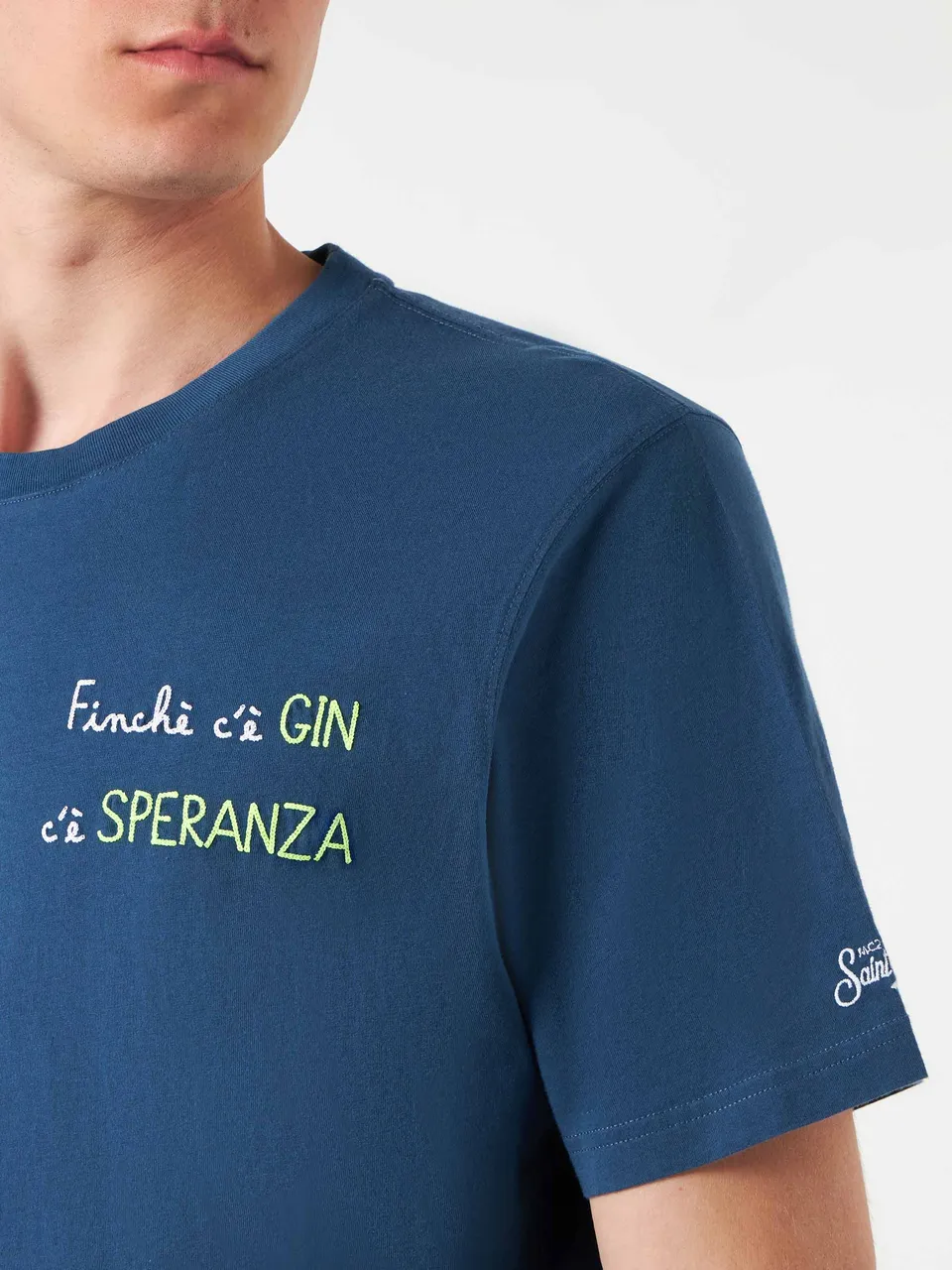 mc2-saint-barth-t-shirt-uomo-finch-c-gin-c-speranza-blu-in-cotone image 1
