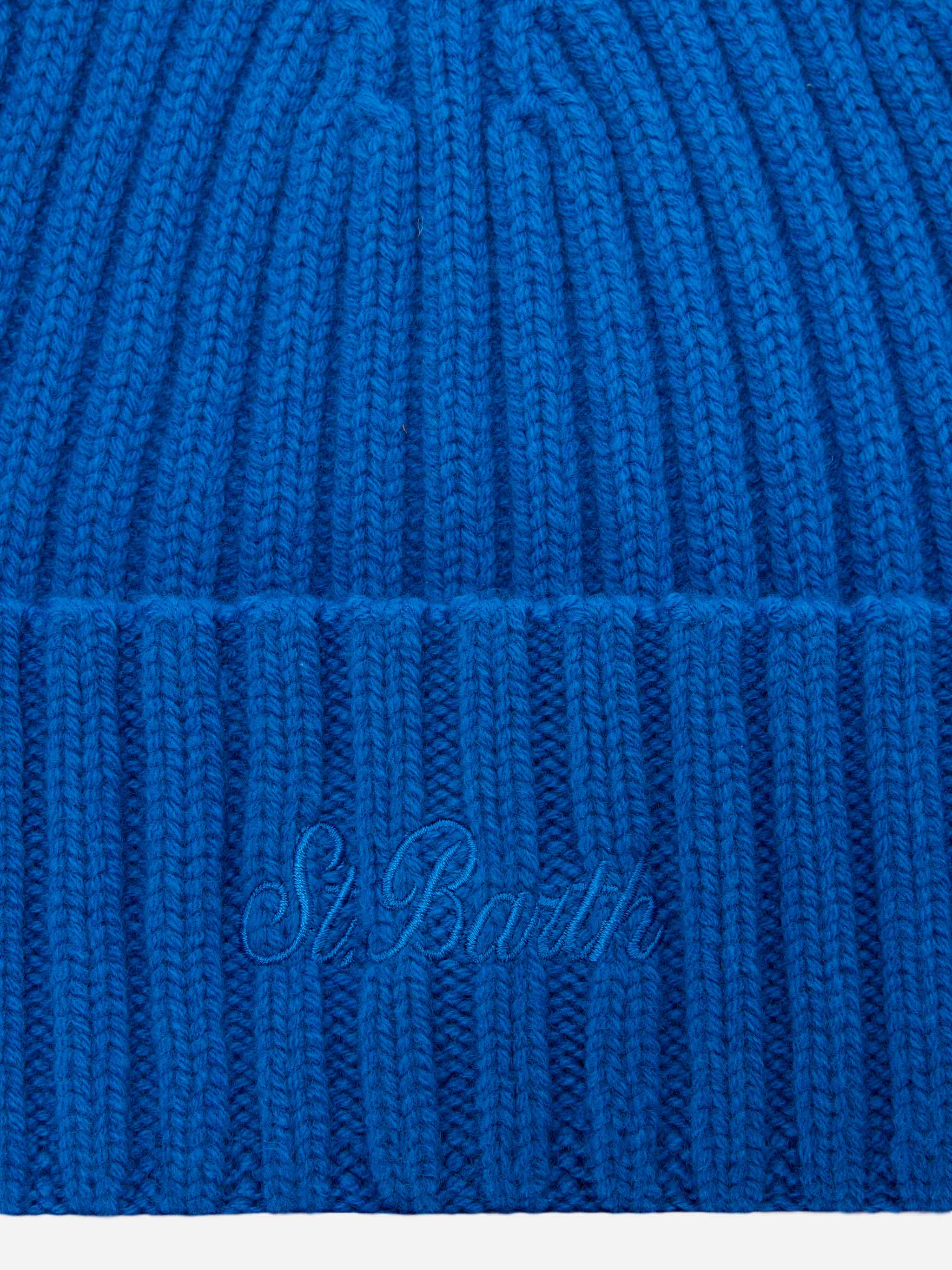 mc2-saint-barth-berretto-wengen-100-lana-bluette-con-risvolto image 2