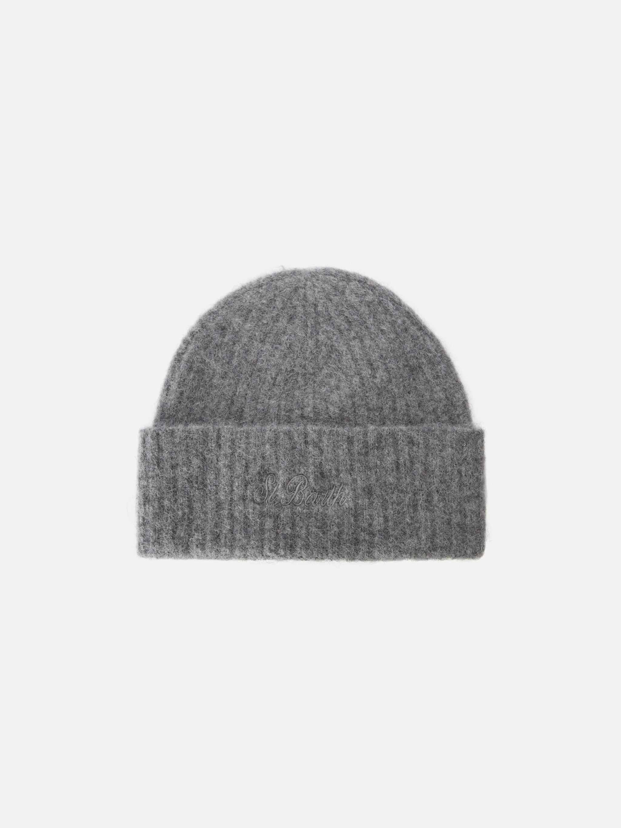 mc2-saint-barth-berretto-wengen-in-alpaca-stretch-grigio-m-lange-a-coste-con-ric image 1