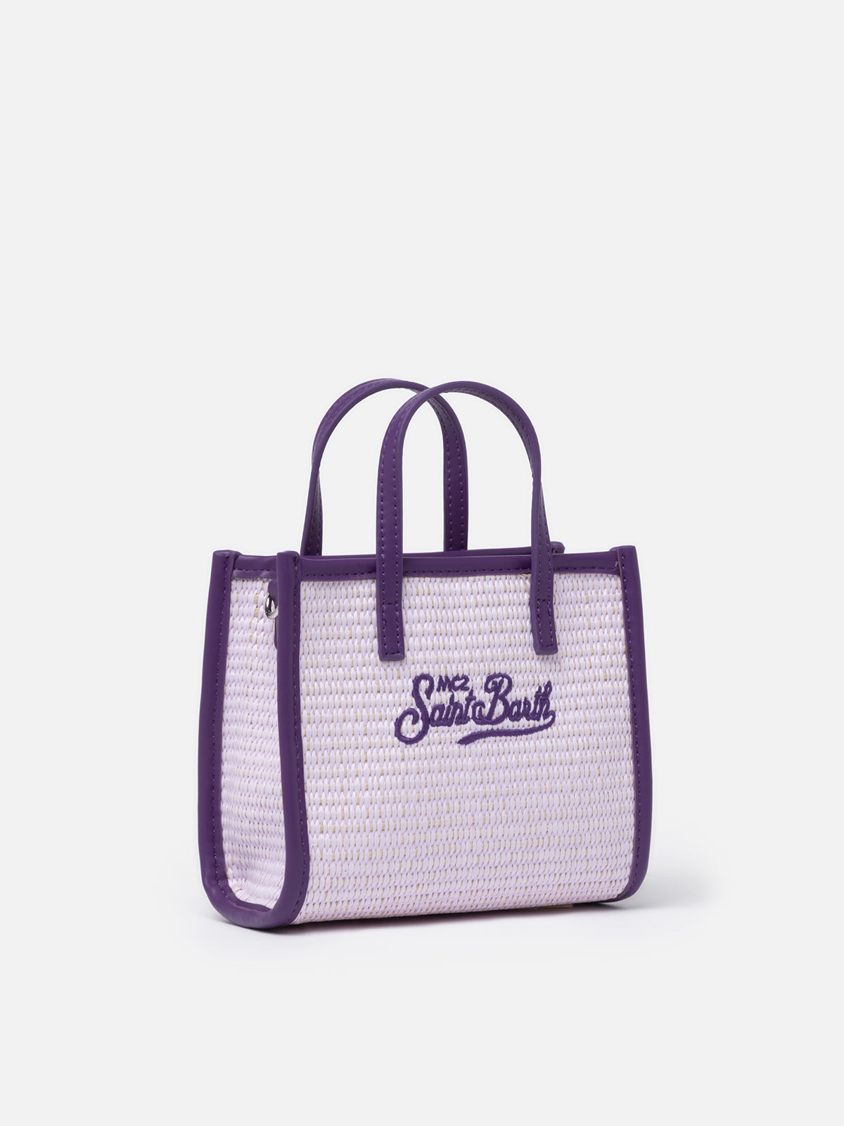 mc2-saint-barth-borsa-vivian-mini-straw-lilla-effetto-paglia image 3
