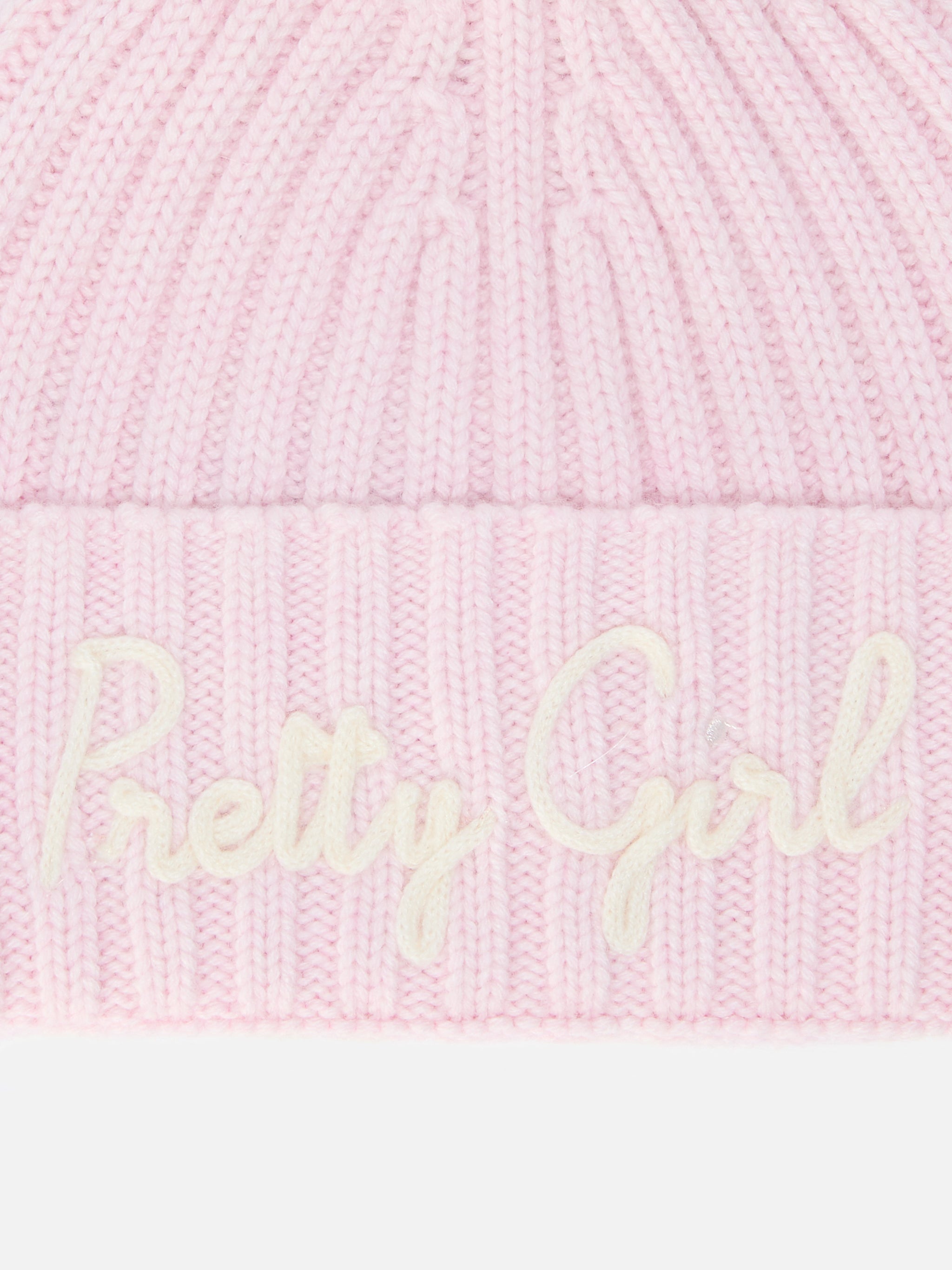 mc2-saint-barth-wengen-jr-f-berretto-rosa-in-misto-cashmere-pretty-girl-con-pon- image 2
