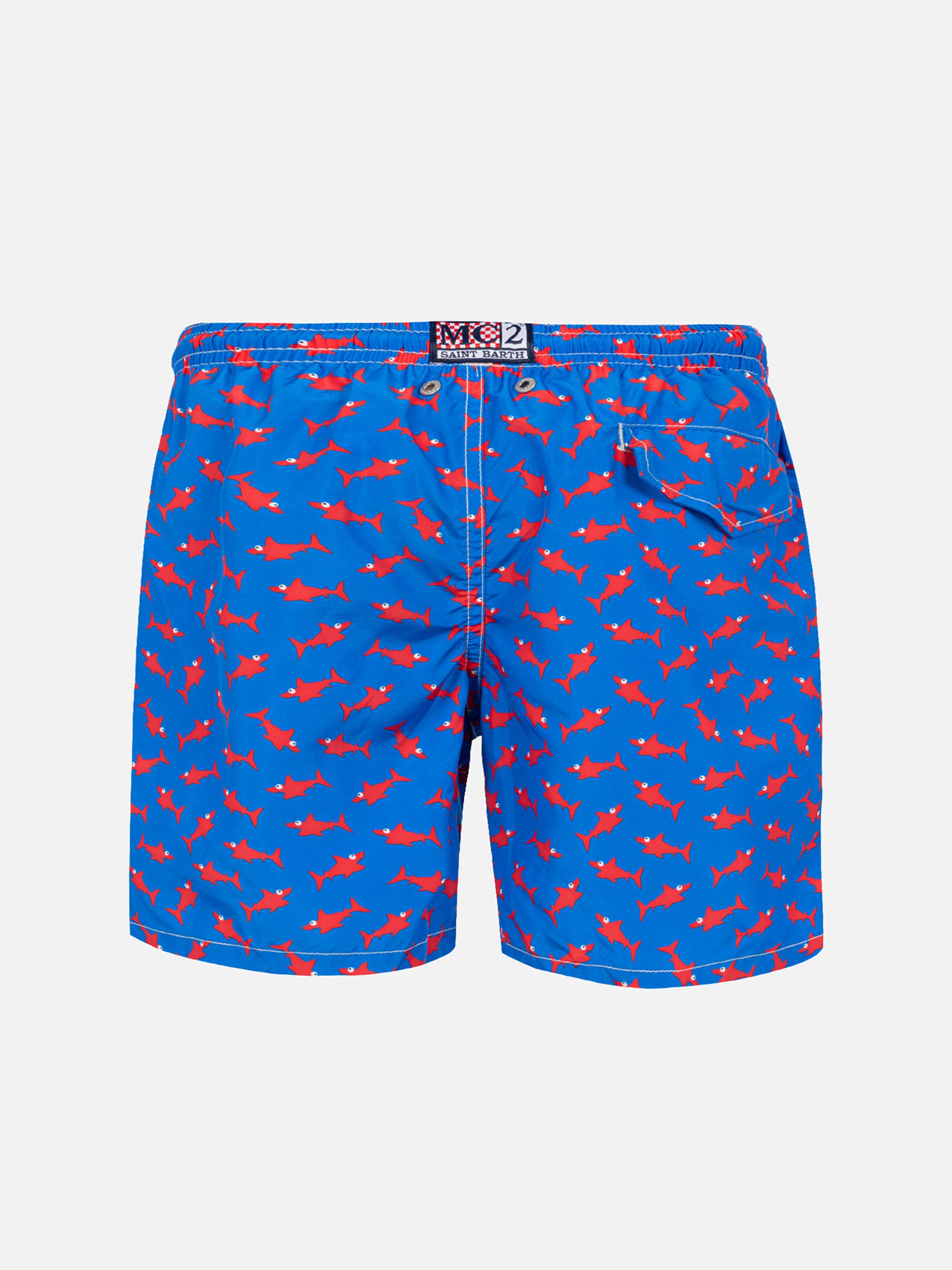 mc2-saint-barth-costume-boxer-bambino-squalo-rosso-su-azzurro image 2