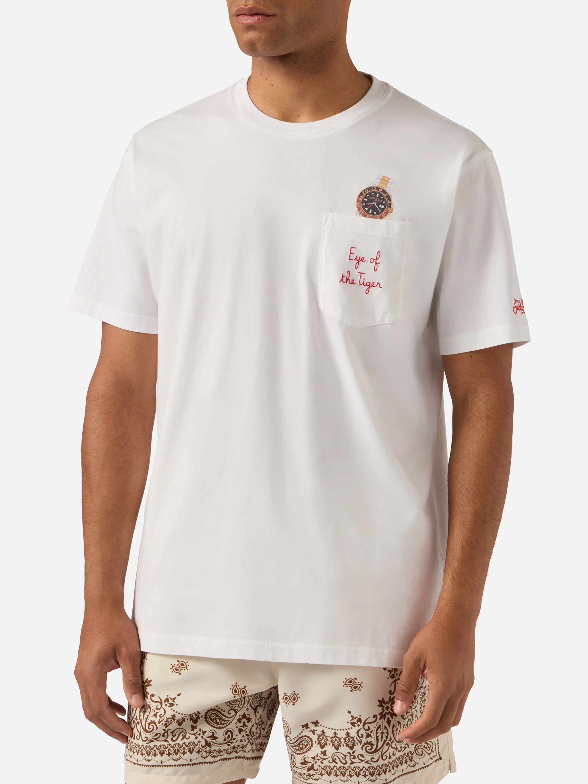 mc2-saint-barth-t-shirt-austin-uomo-bianca-cotone-eye-of-the-tiger image 3