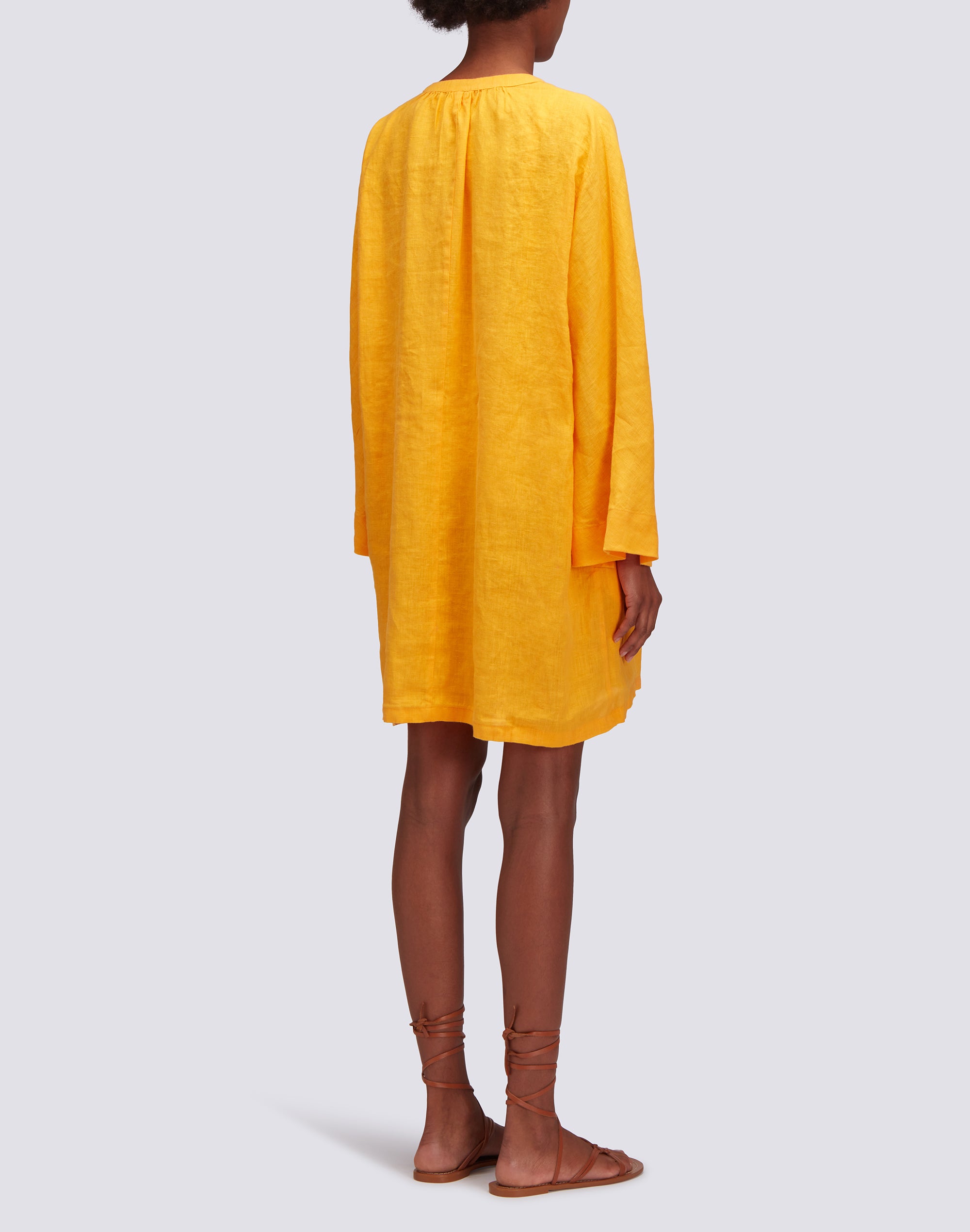 sundek-abito-corto-donna-in-lino-collo-coreana image 2