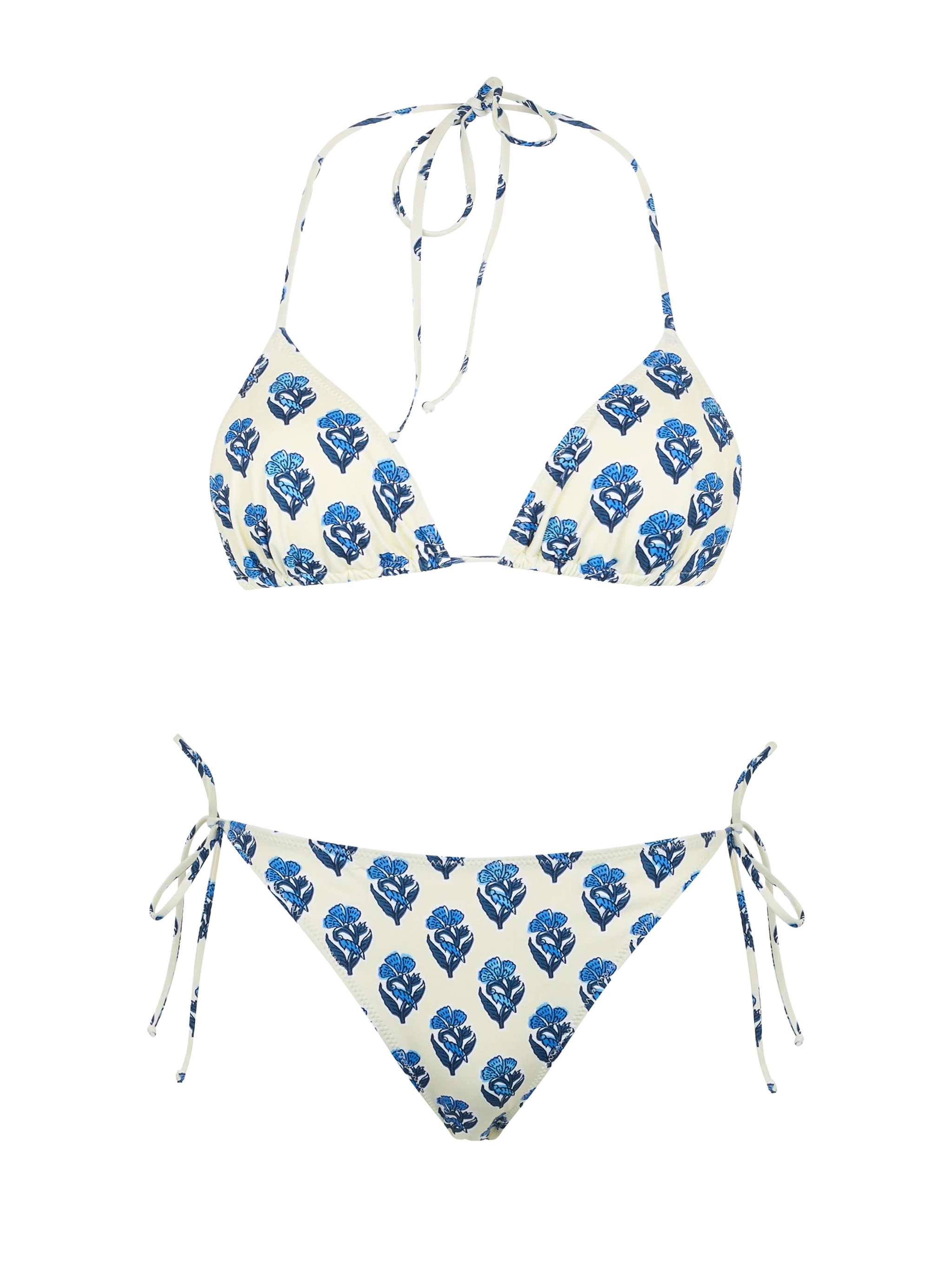 mc2-saint-barth-leah-virgo-bikini-triangolo-donna-stampa-jaipur-floreale image 1