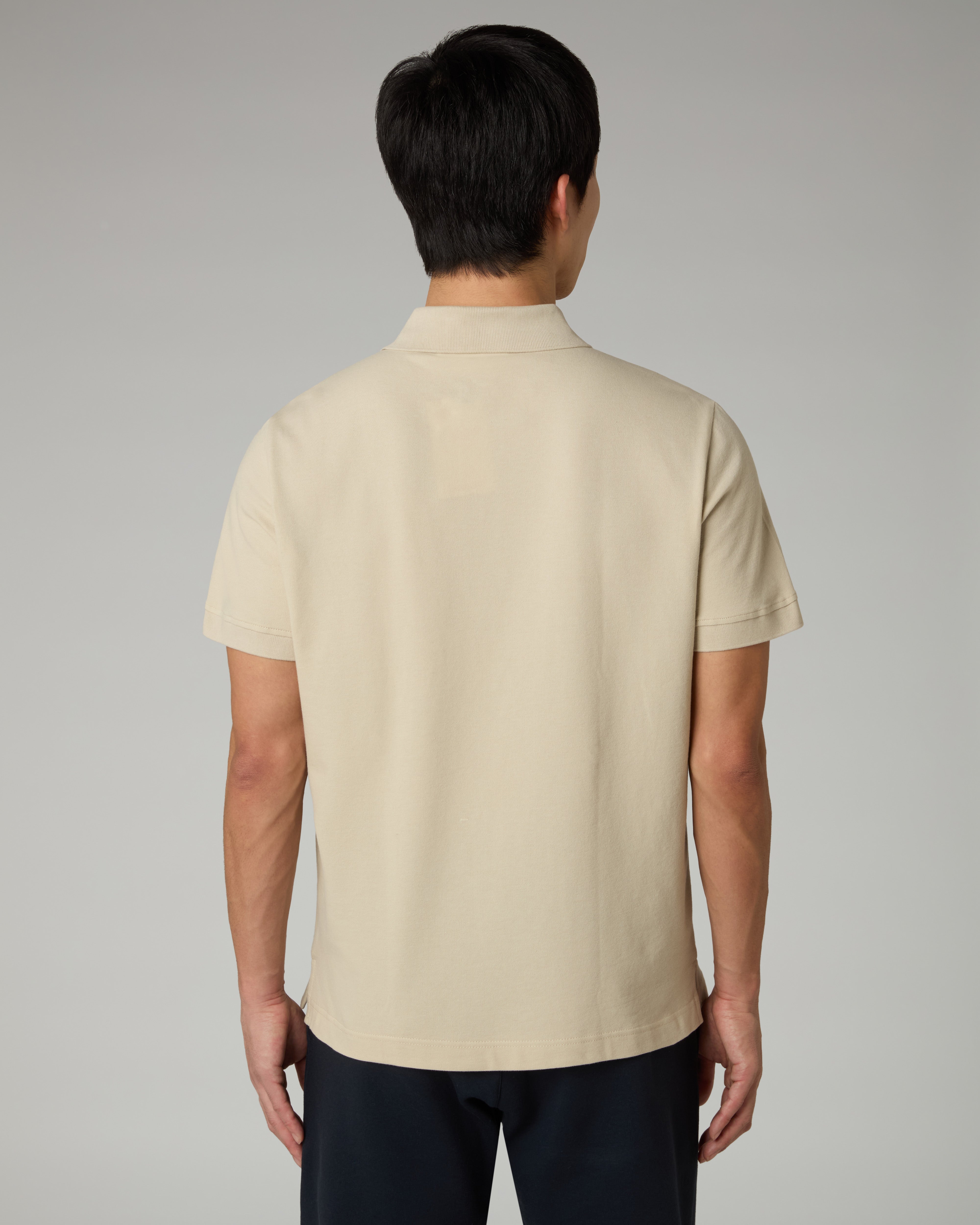 australian-easy-polo-shirt-sabbia-in-piquet image 3