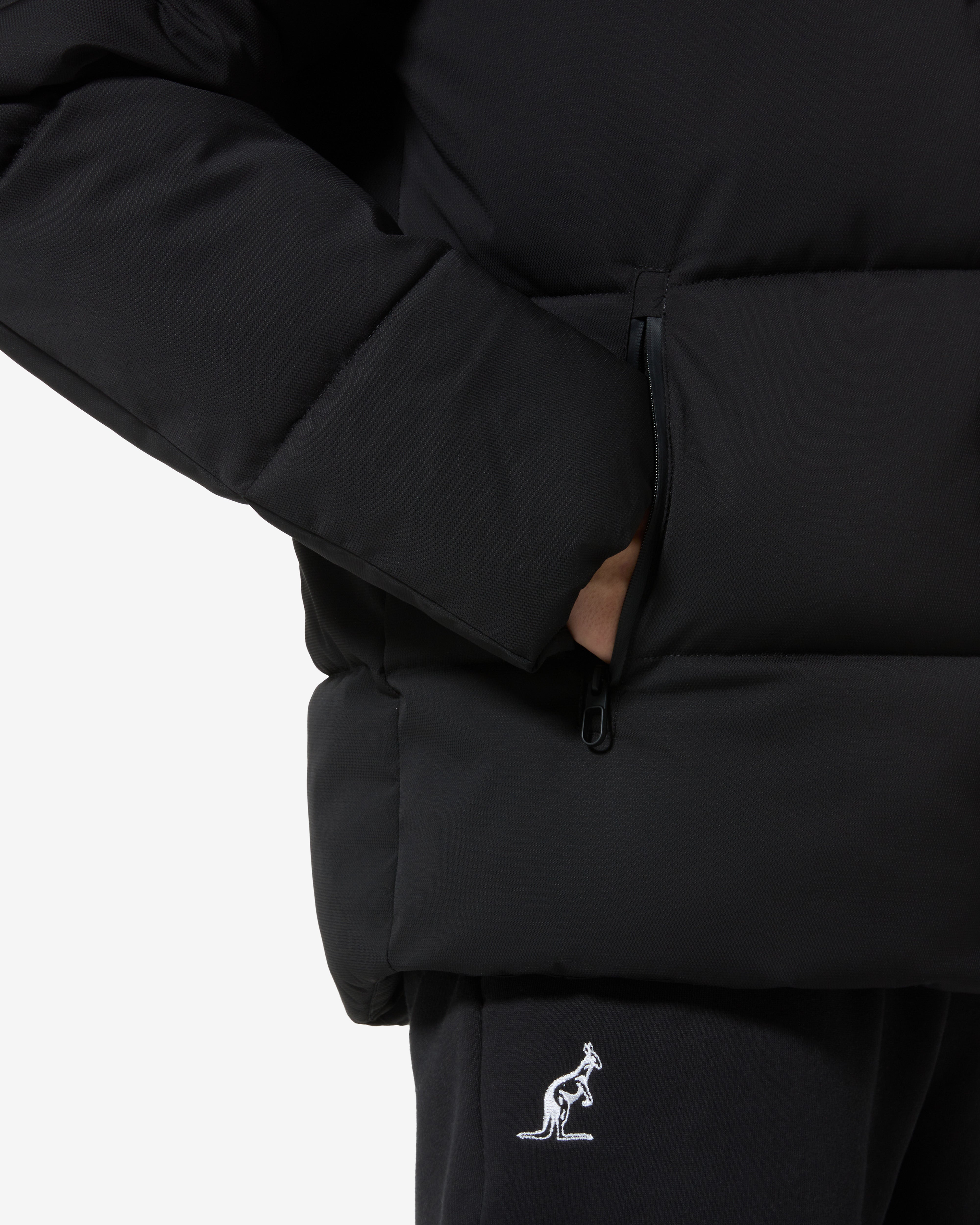 australian-jaquard-urban-jacket-giubbotto-urban-nero-con-cappuccio image 6