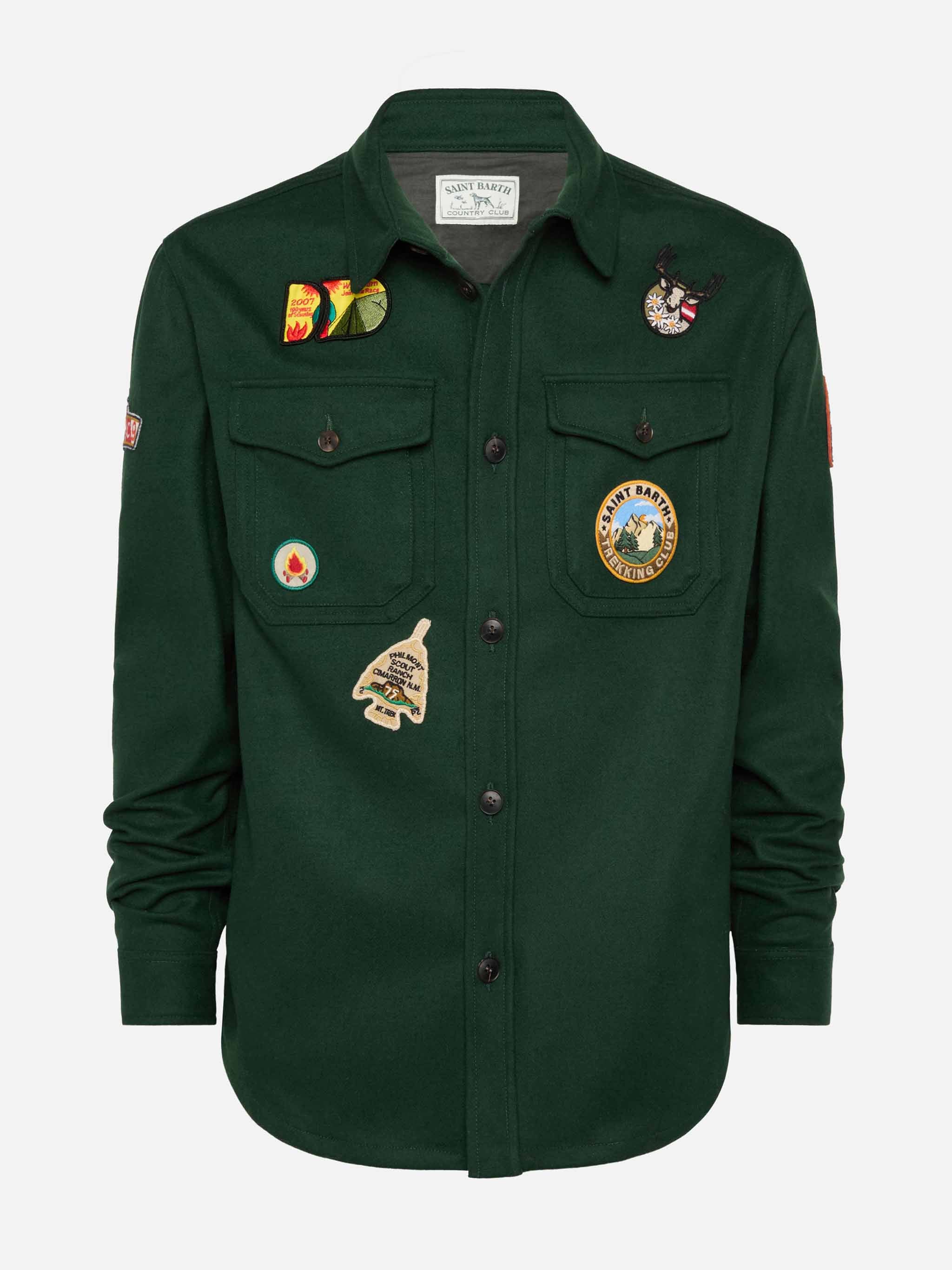 mc2-saint-barth-camicia-burton-verde-in-lana-con-tasche-e-toppe-da-uomo image 4