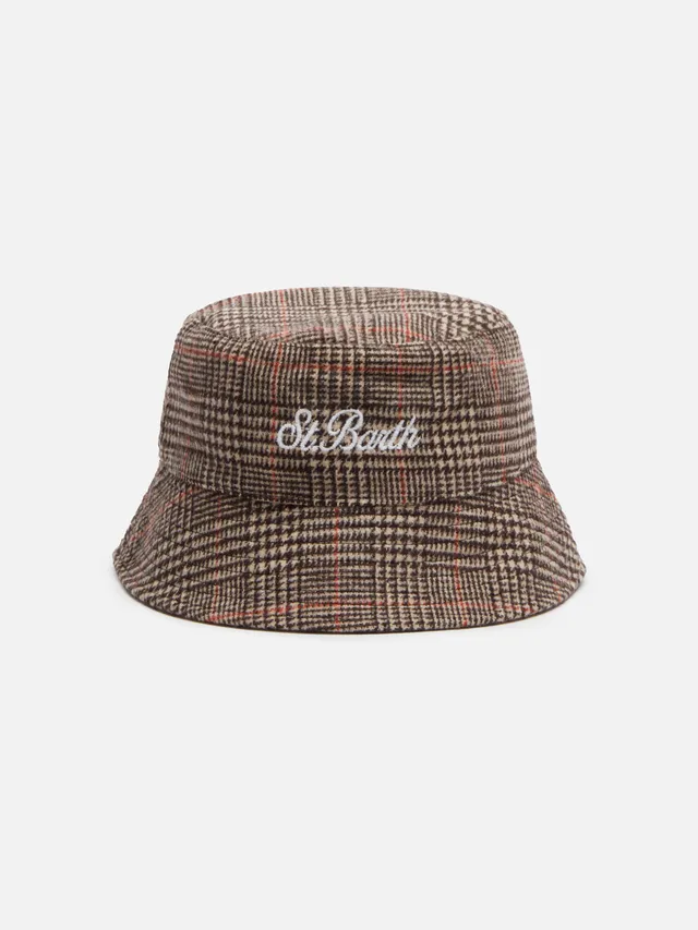 mc2-saint-barth-cappello-jude-bucket-principe-di-galles-multicolor image 1