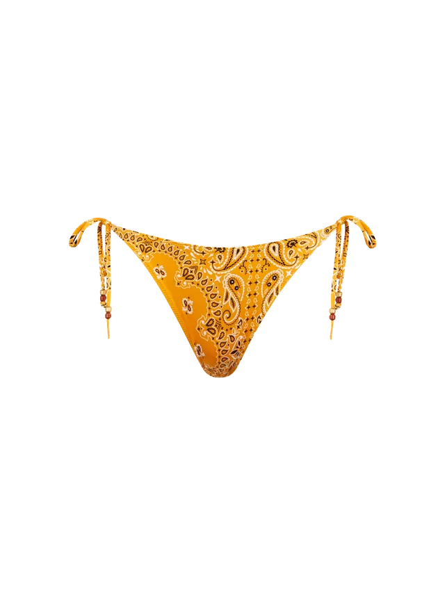 mc2-saint-barth-slip-mare-virgo-bandana-ocra-con-charms image 1