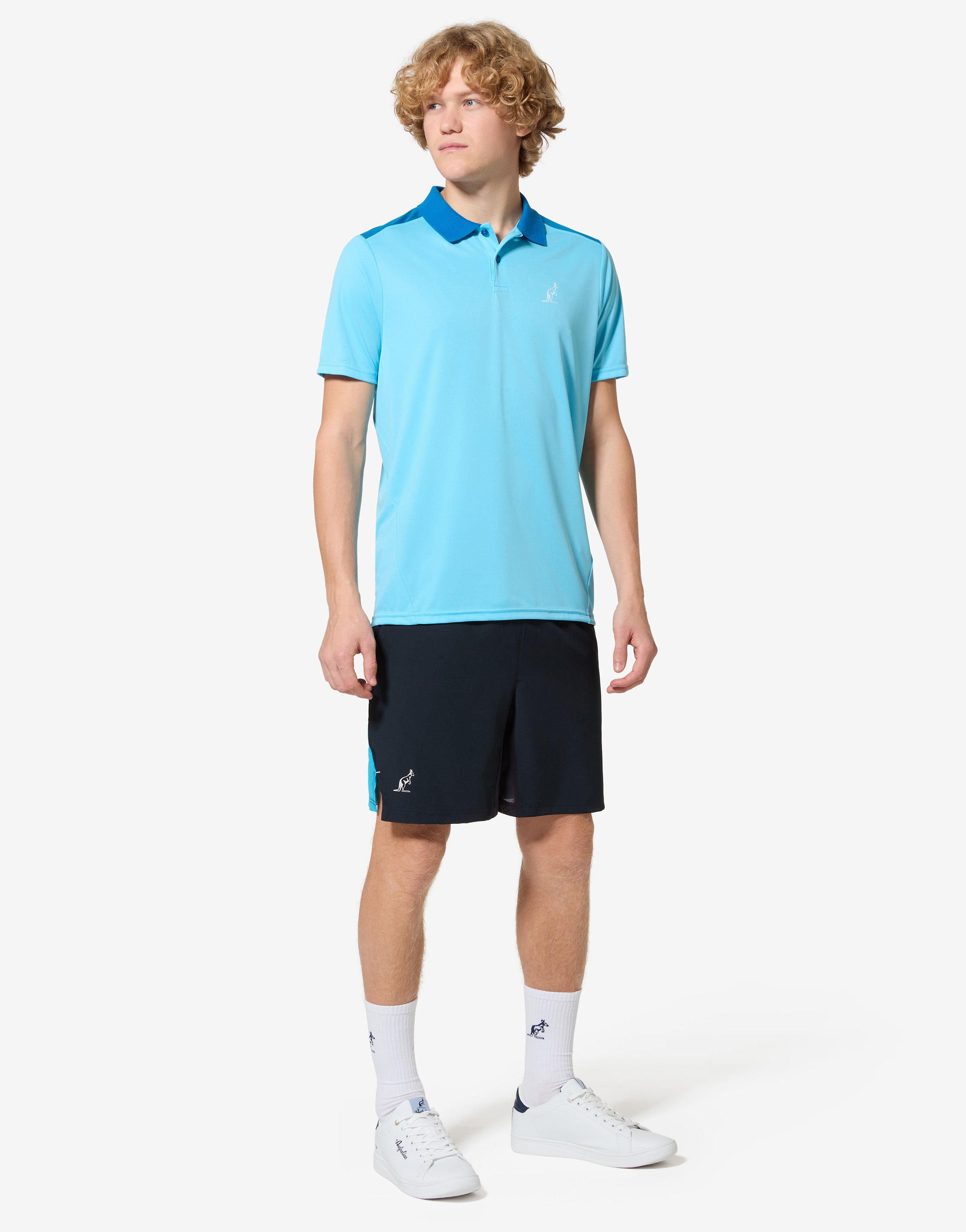 australian-tennis-color-block-short-blu-navy image 2