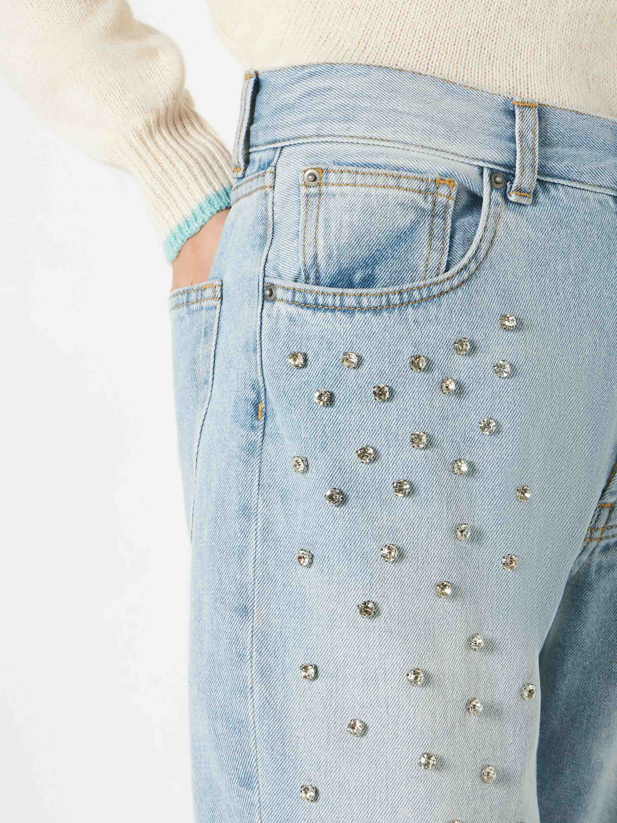 mc2-saint-barth-jeans-belleville-donna-in-denim-azzurro-chiaro-con-strass image 2
