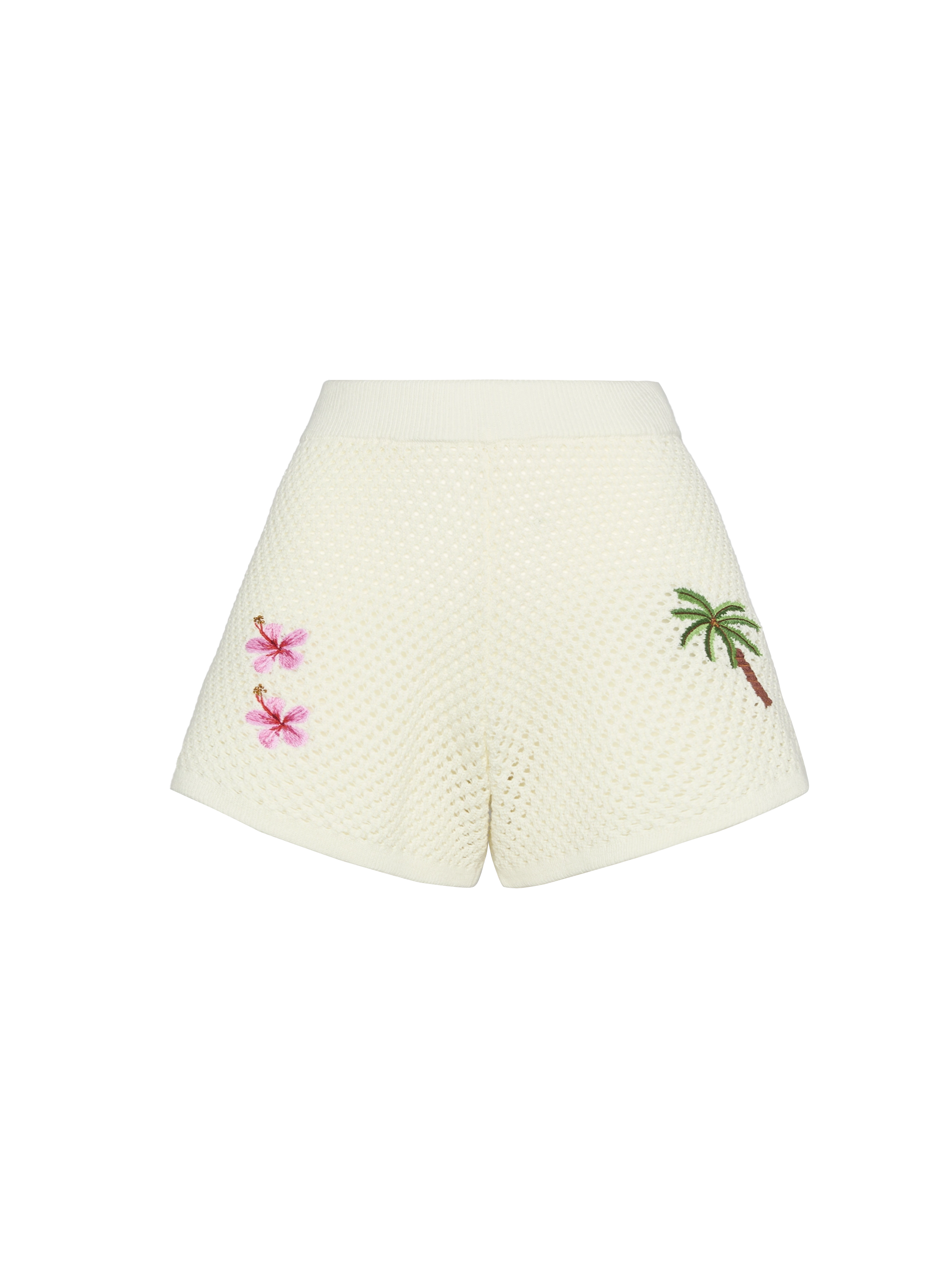 mc2-saint-barth-shorts-donna-yvette-in-maglia-traforata-ricamata-bianchi-vita-al image 5