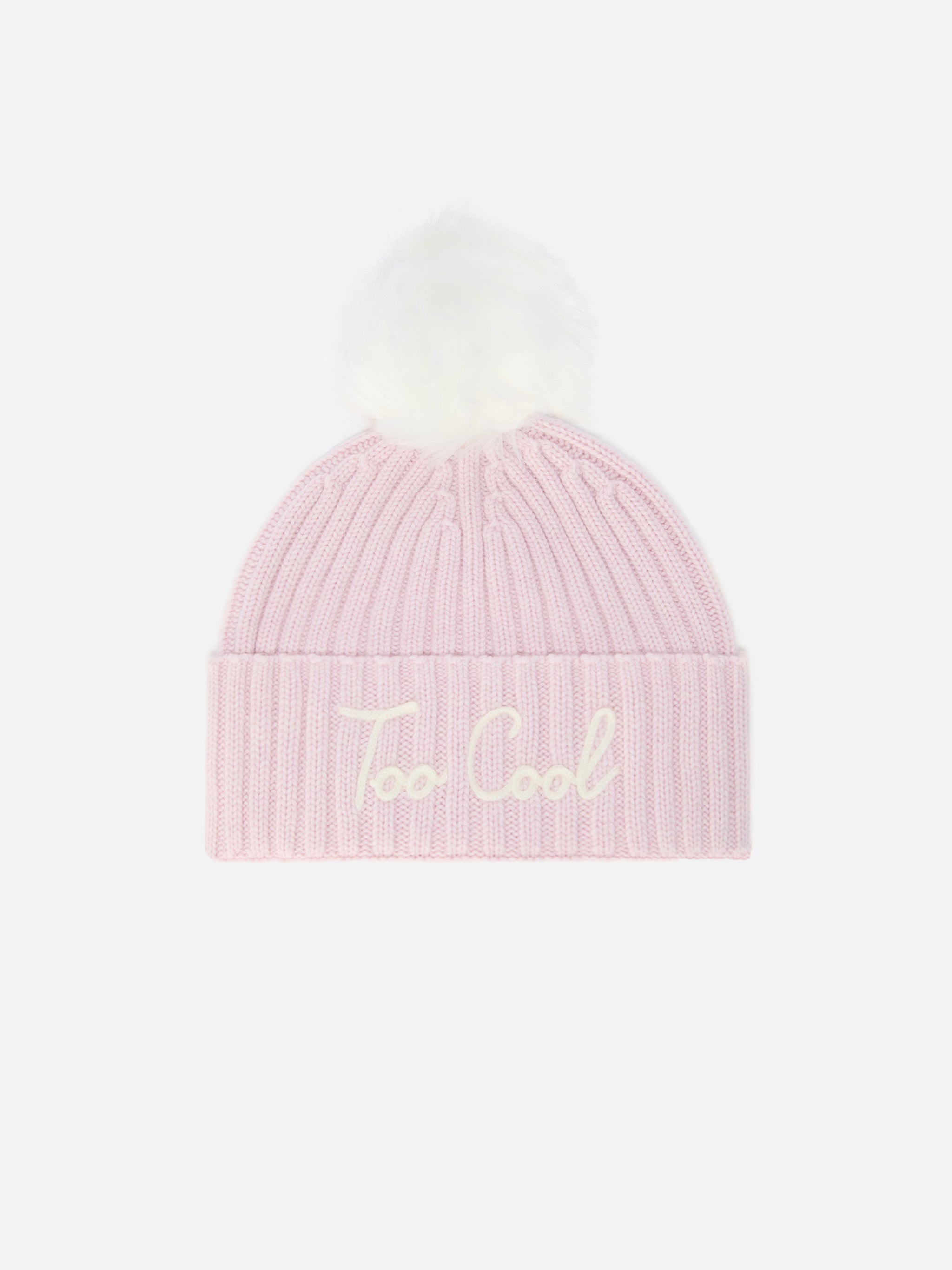 mc2-saint-barth-wengen-berretto-rosa-too-cool-cashmere-pompon image 1