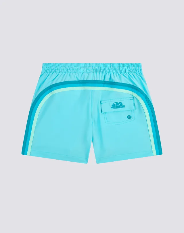 sundek-iconic-costume-mare-bambino-corto-con-arcobaleno-in-stretch image 1