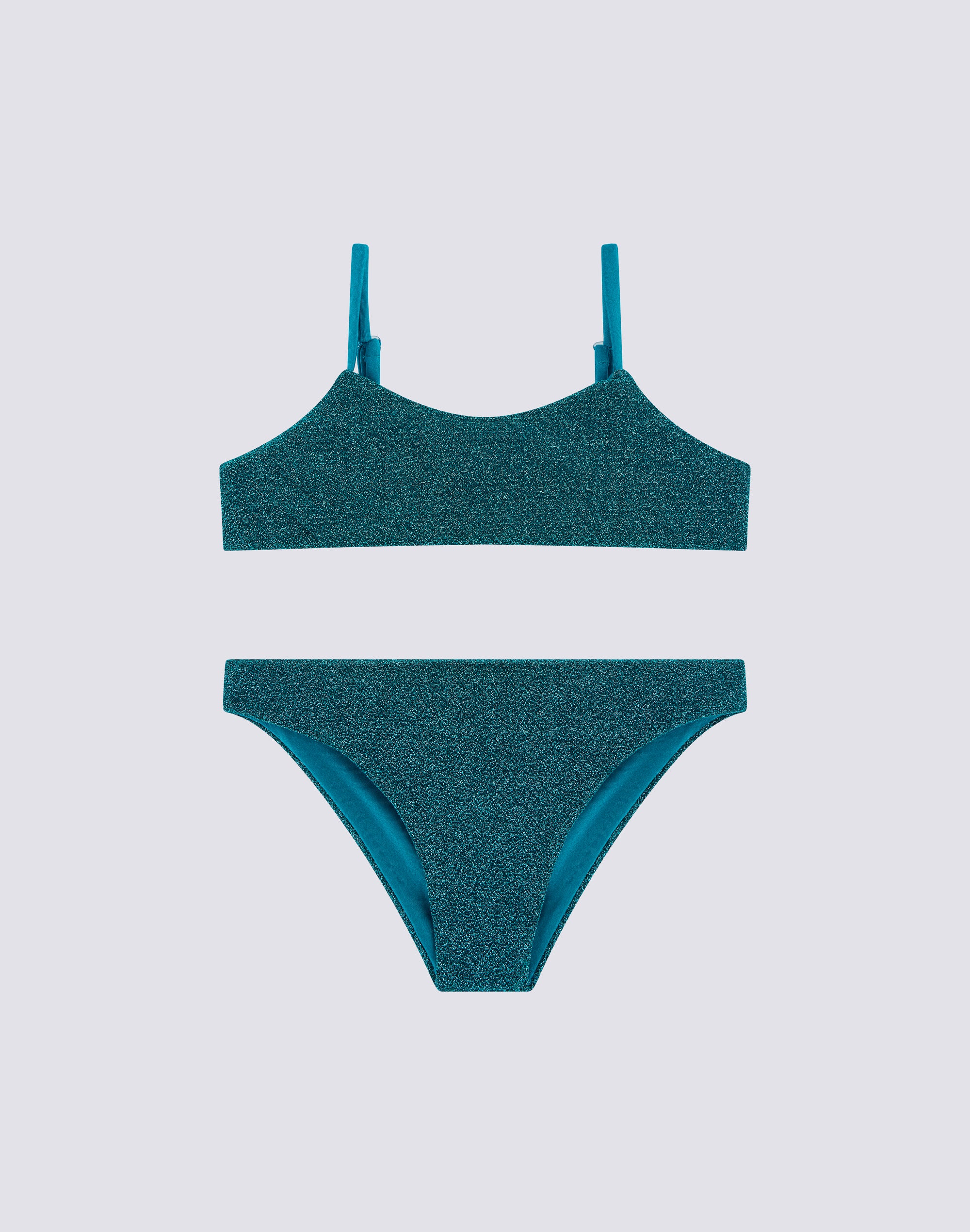 sundek-jennifer-bikini-bambina-con-top-a-fascia-e-slip-fisso-in-lurex image 1