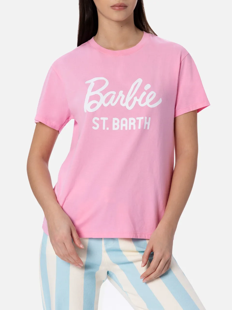 mc2-saint-barth-emilie-t-shirt-in-cotone-barbie-special-edition image 1