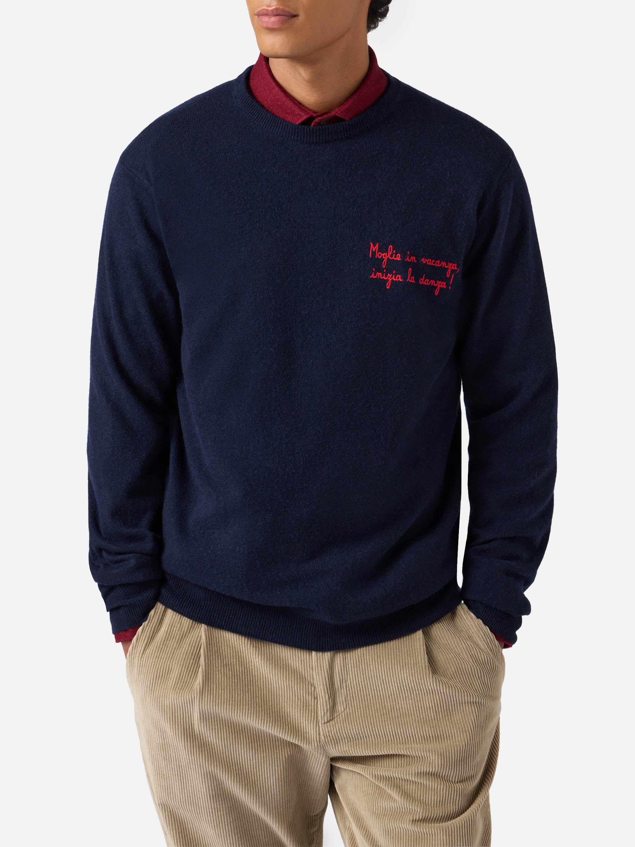 mc2-saint-barth-maglione-girocollo-heron-light-in-misto-cashmere-con-ricamo-yupp image 2