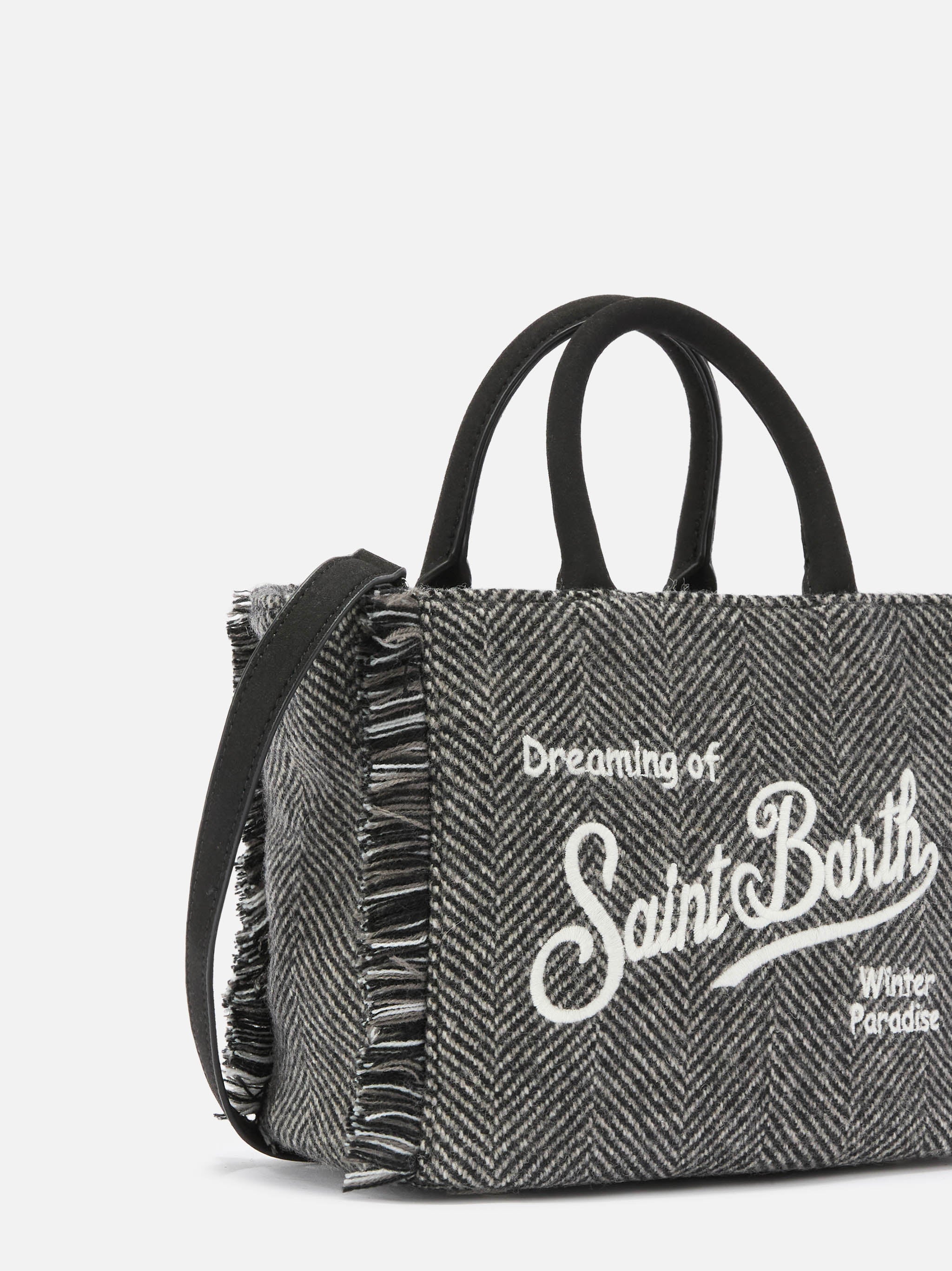 mc2-saint-barth-borsa-vanity-mini-wool-spigata-nero-e-grigio image 3