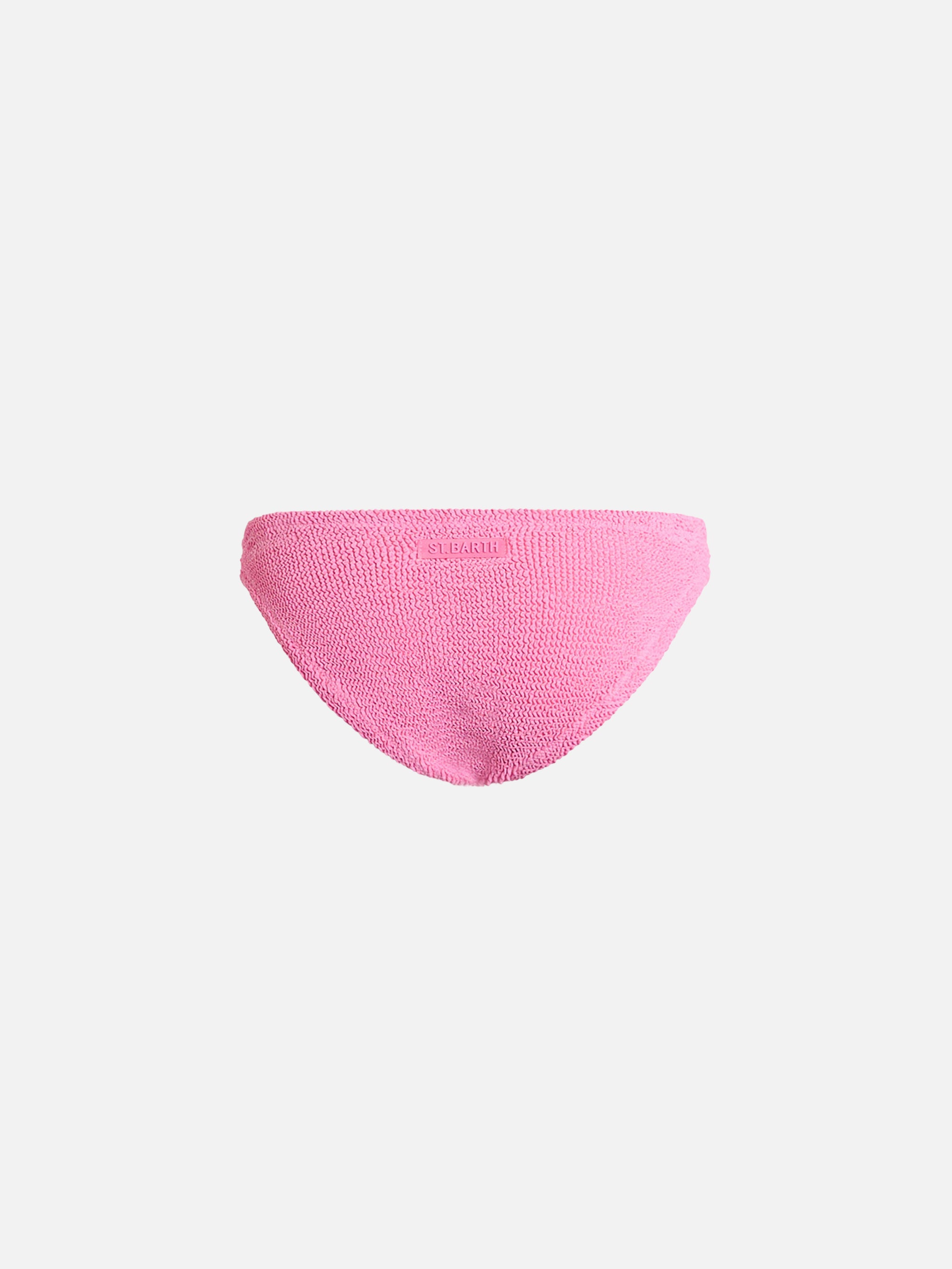 mc2-saint-barth-slip-mare-bambina-mica-crinkle-rosa image 2