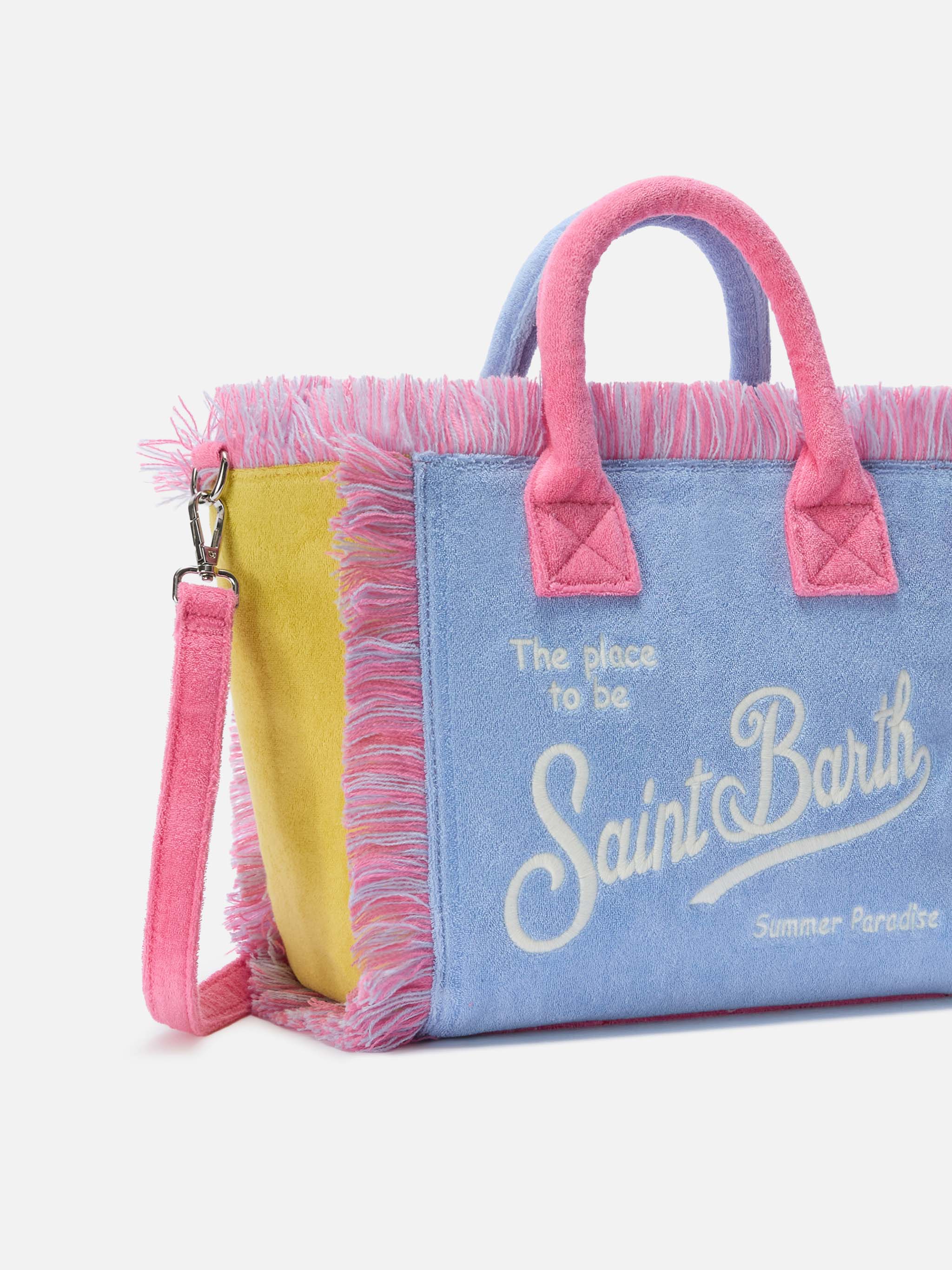 mc2-saint-barth-borsa-colette-in-tessuto-effetto-spugna-multicolor-color-block-c image 3