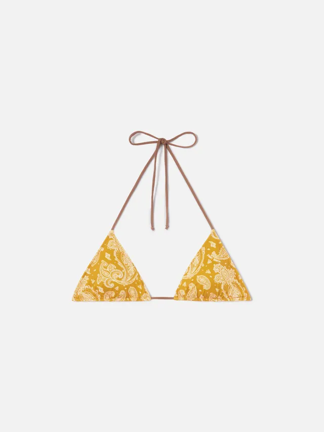 mc2-saint-barth-top-bikini-leah-triangolo-con-fantasia-paisley-ocra image 1