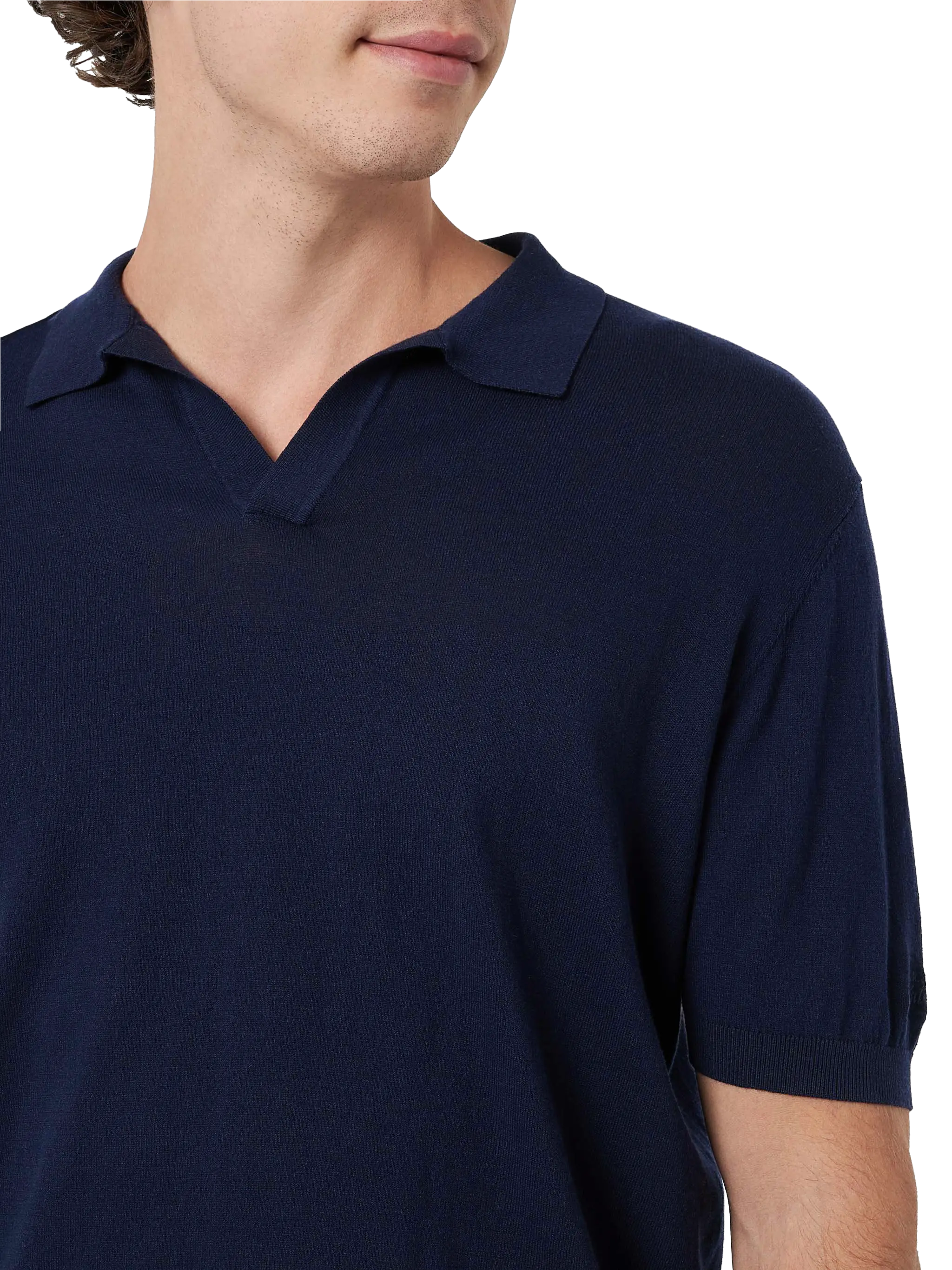 mc2-saint-barth-sloan-polo-uomo-senza-bottoni-maglia-ice-cotton-blu-navy image 4