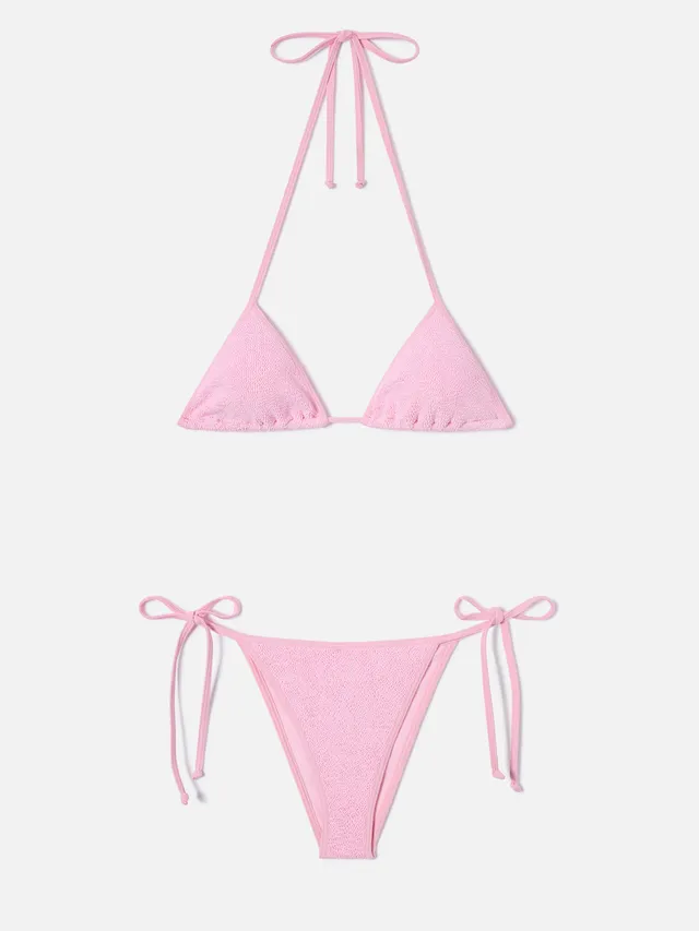 mc2-saint-barth-bikini-leah-marielle-string-rosa-con-profili-a-contrasto image 1