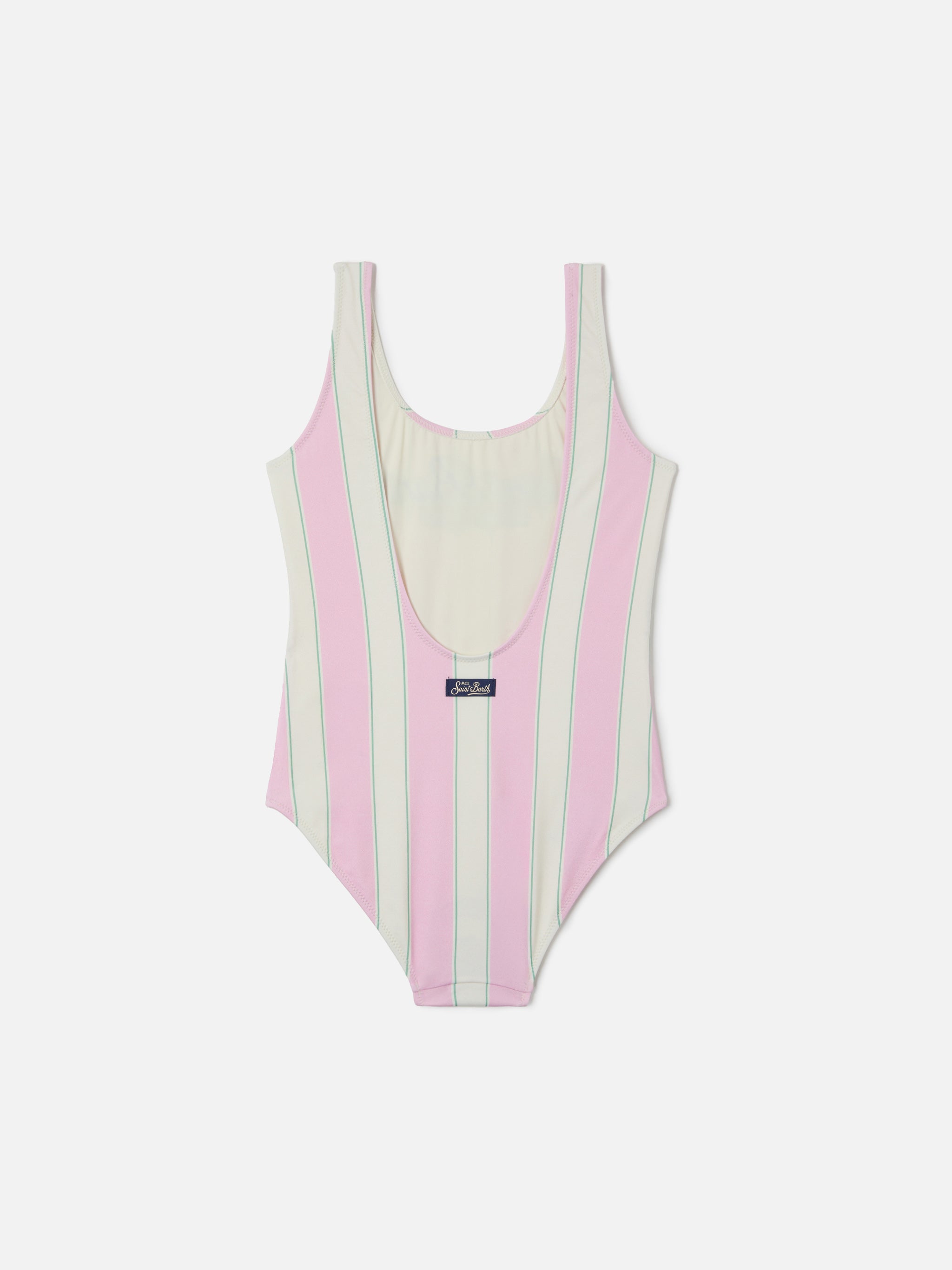 mc2-saint-barth-cara-costume-intero-bambina-righe-beach-club-rosa image 2