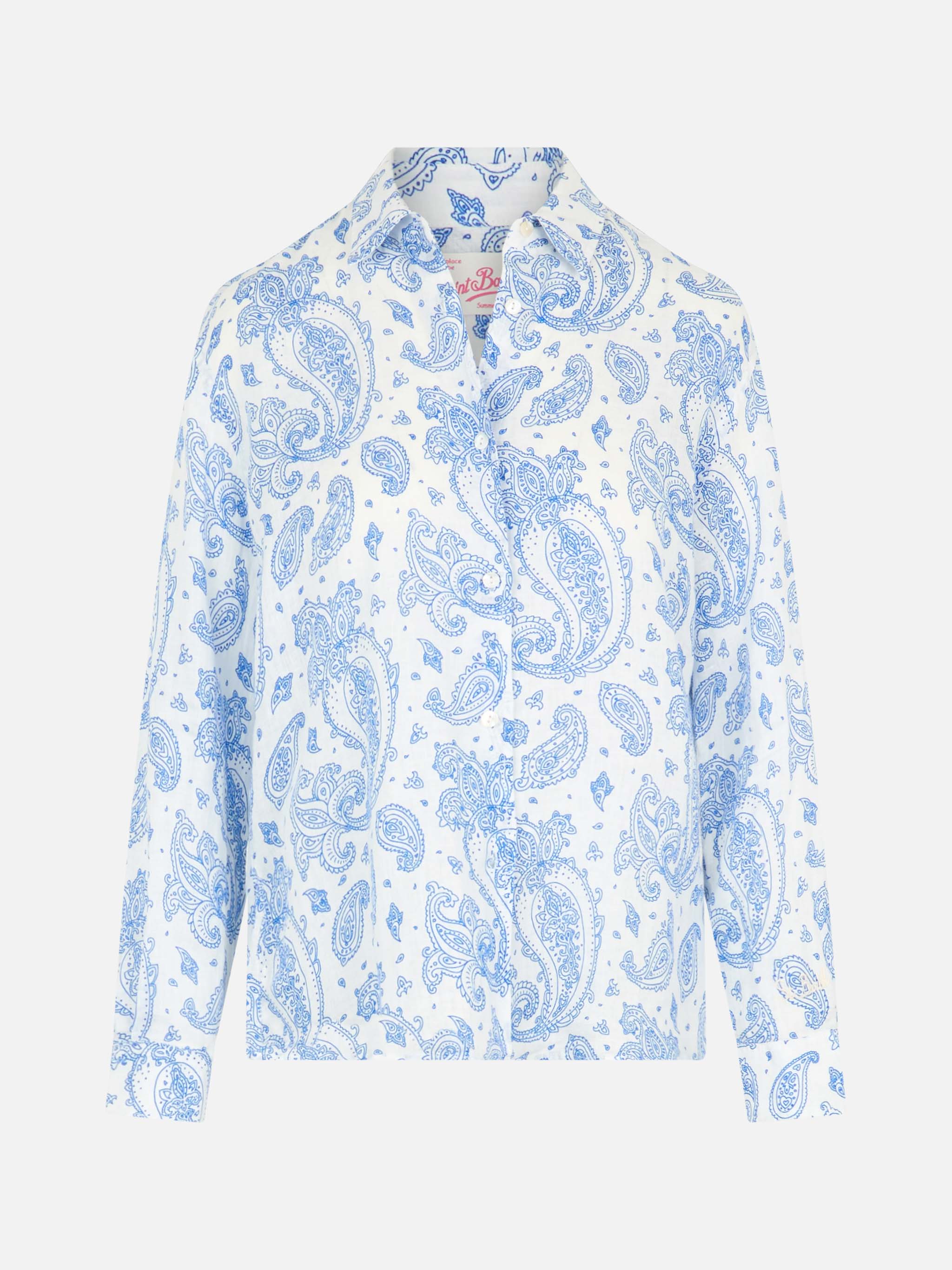 camicia-meredith-mc2-saint-barth-in-lino-stampa-paisley image 4