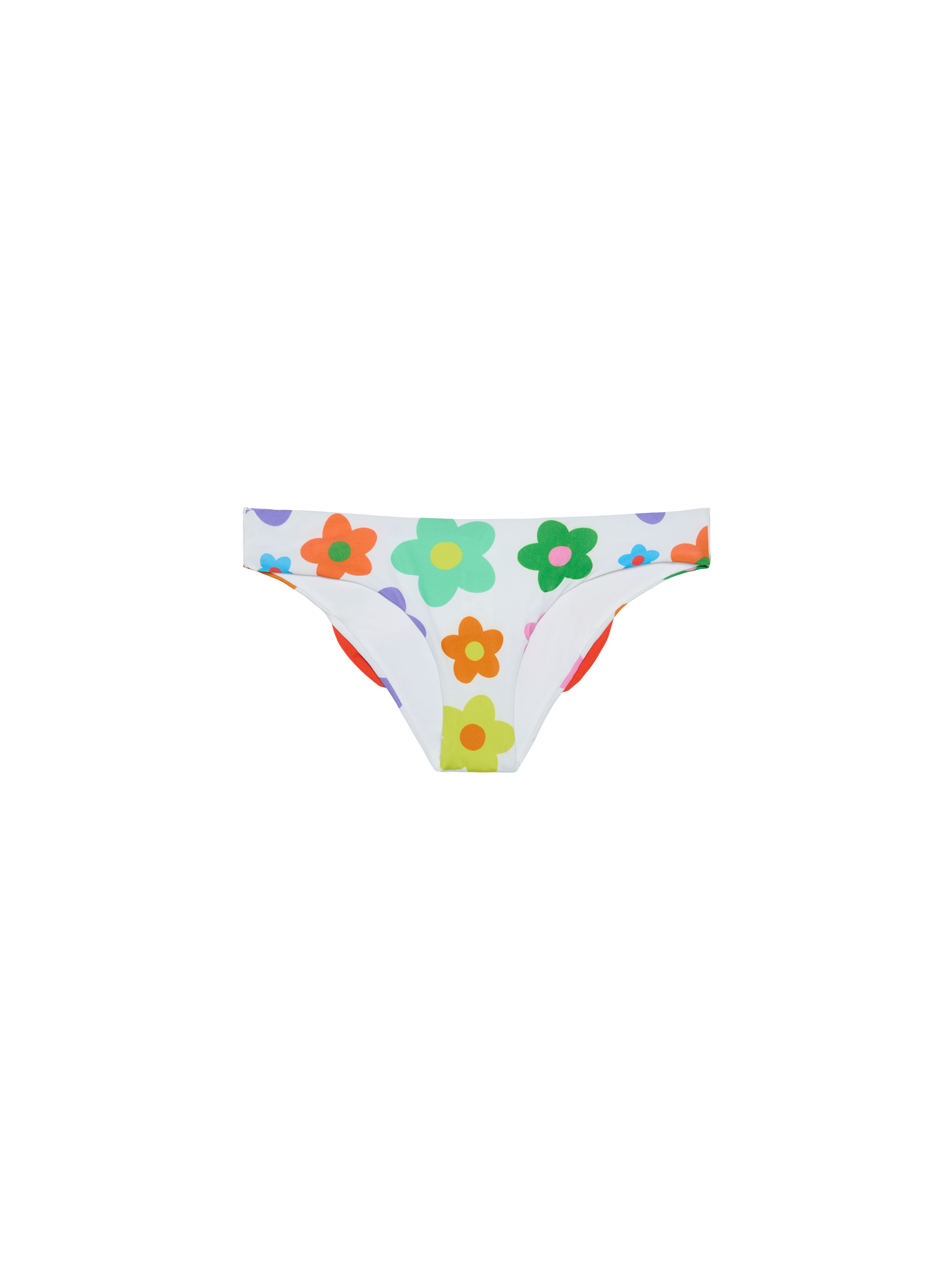mc2-saint-barth-slip-bagno-bambina-bianco-stampa-fiori-con-fiocco-arancione image 2