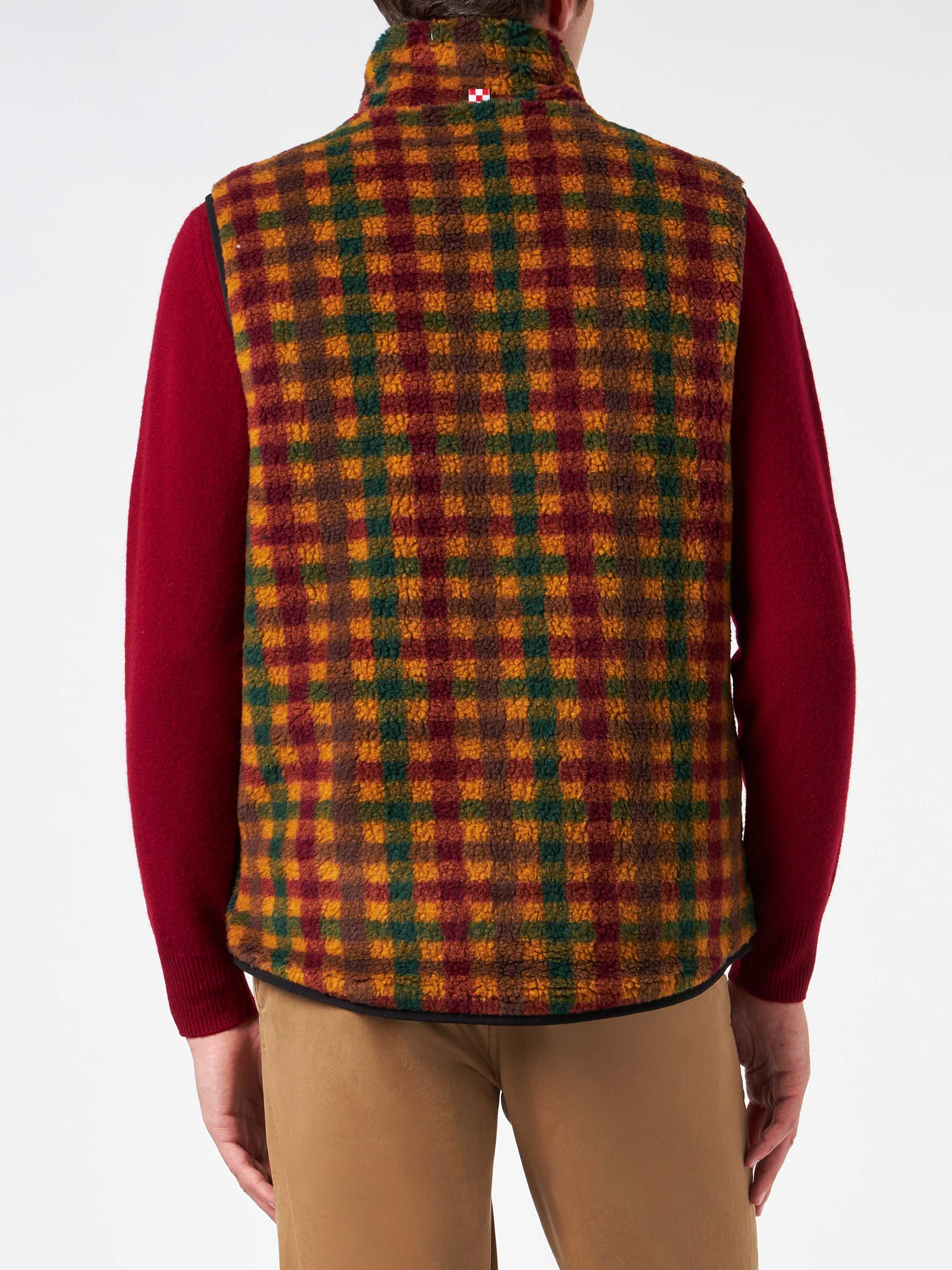 mc2-saint-barth-wanaka-gilet-uomo-sherpa-check-con-tasche image 2