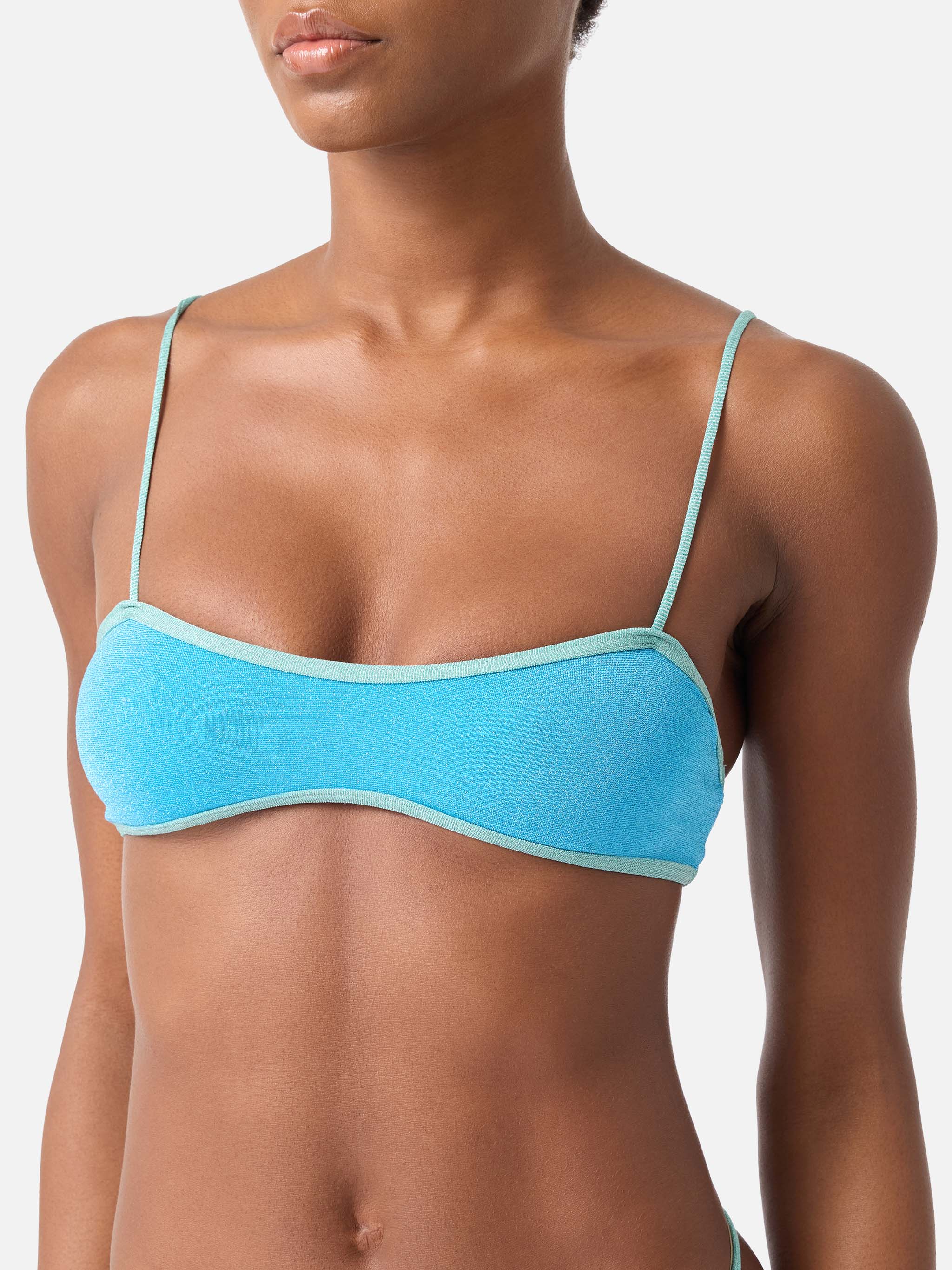 mc2-saint-barth-laryn-top-bikini-bralette-lurex-multicolor-con-piping image 2