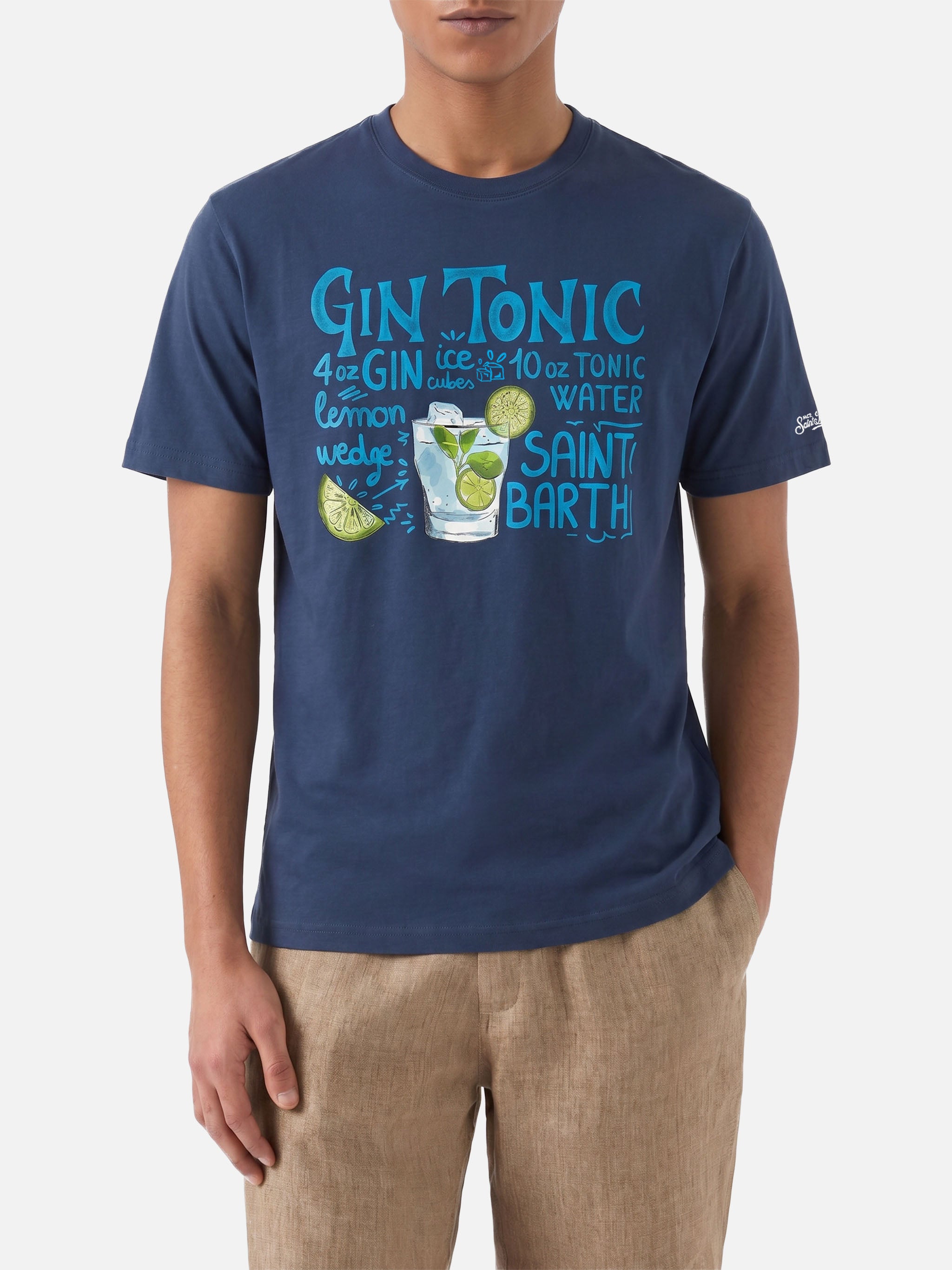 mc2-saint-barth-ecstasea-t-shirt-uomo-cotone-blu-stampa-gin-tonic image 2