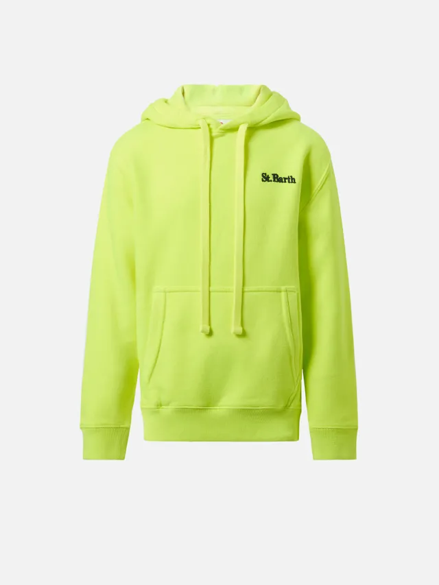 mc2-saint-barth-oliver-felpa-con-cappuccio-bambino-giallo-fluo image 1