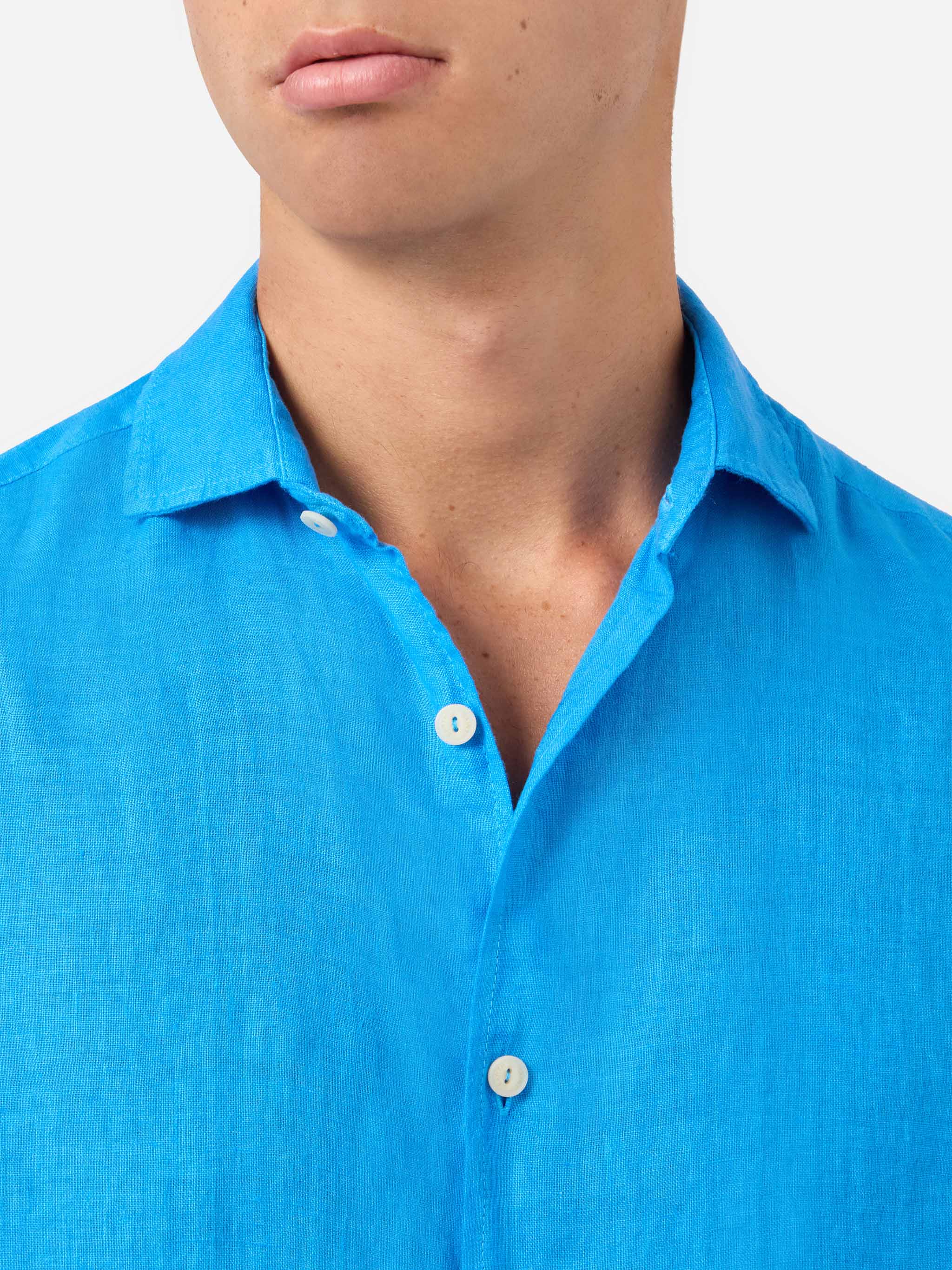 mc2-saint-barth-camicia-pamplona-uomo-in-puro-lino-stampa-watercolor-bluette image 2
