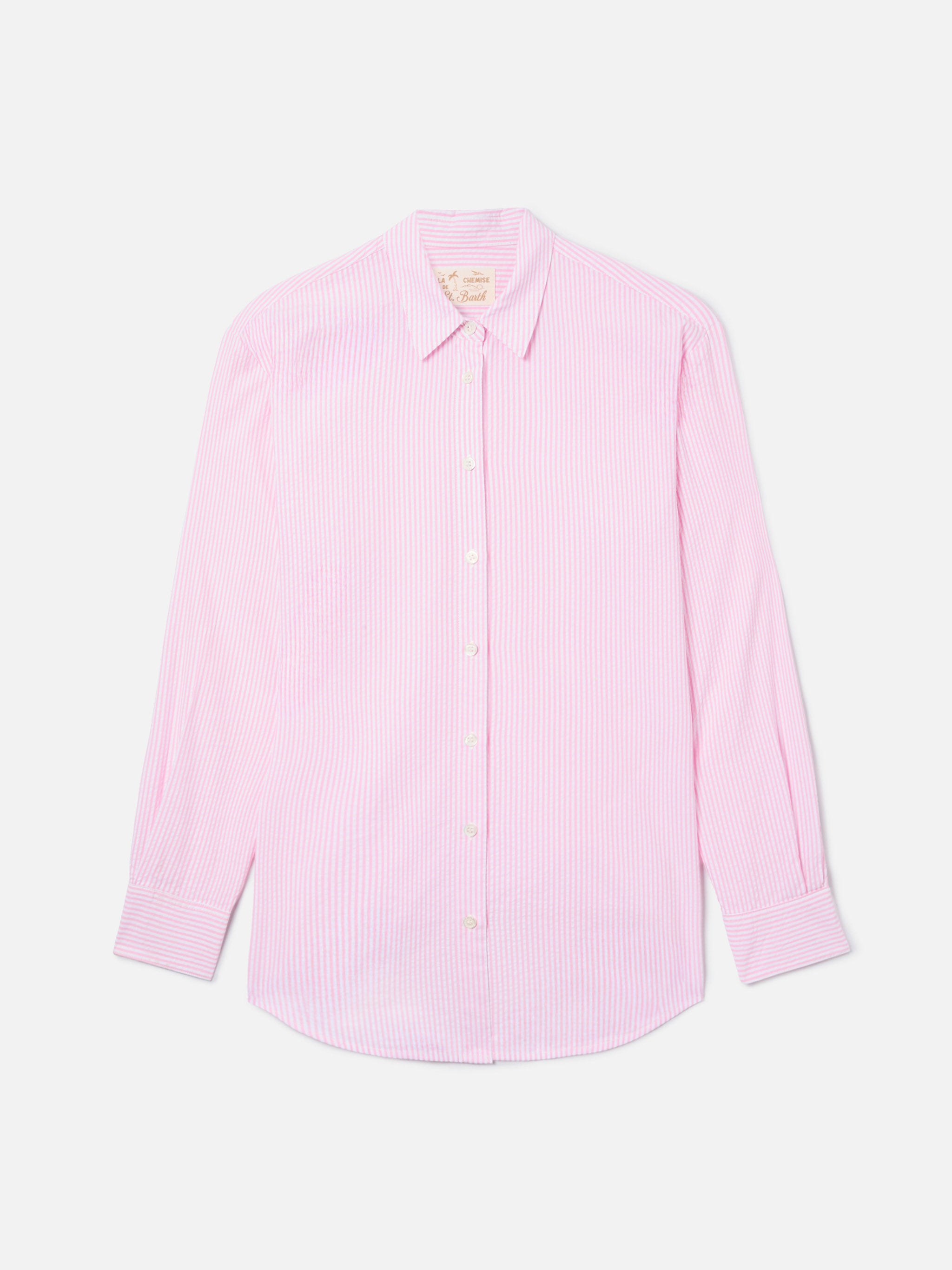 mc2-saint-barth-brigitte-camicia-seersucker-a-righe-rosa image 6