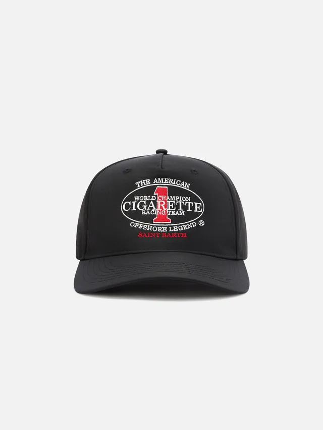 mc2-saint-barth-cappellino-baseball-con-visiera-nero-ricamo-cigarette-special-ed image 1