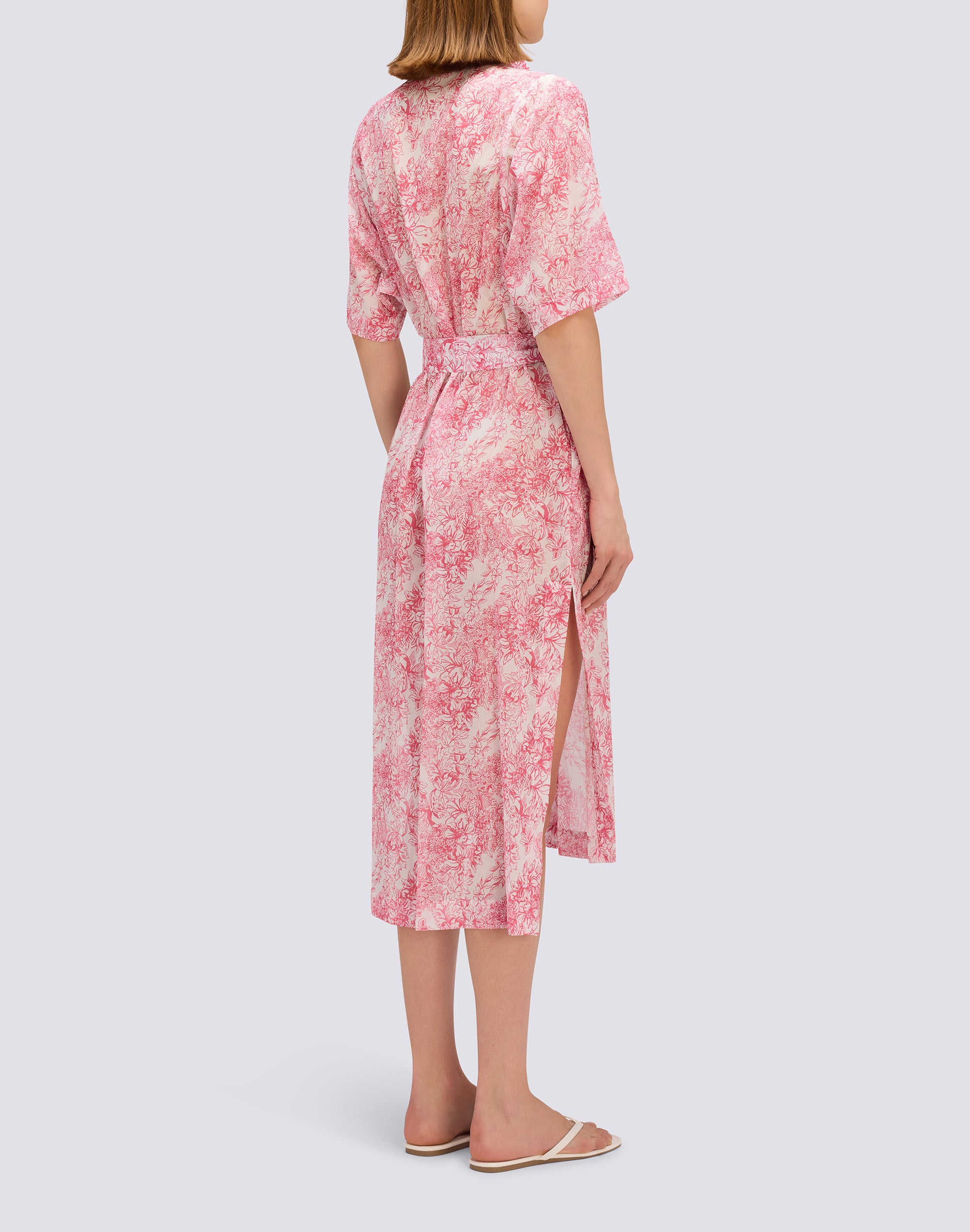 sundek-chemisier-lungo-donna-in-cotone-voile-stampa-fleur-de-joie image 2