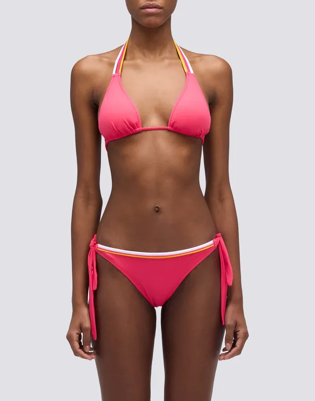 sundek-w817knl30rb-bikini-donna-top-americano-slip-regolabile-tricolore image 1