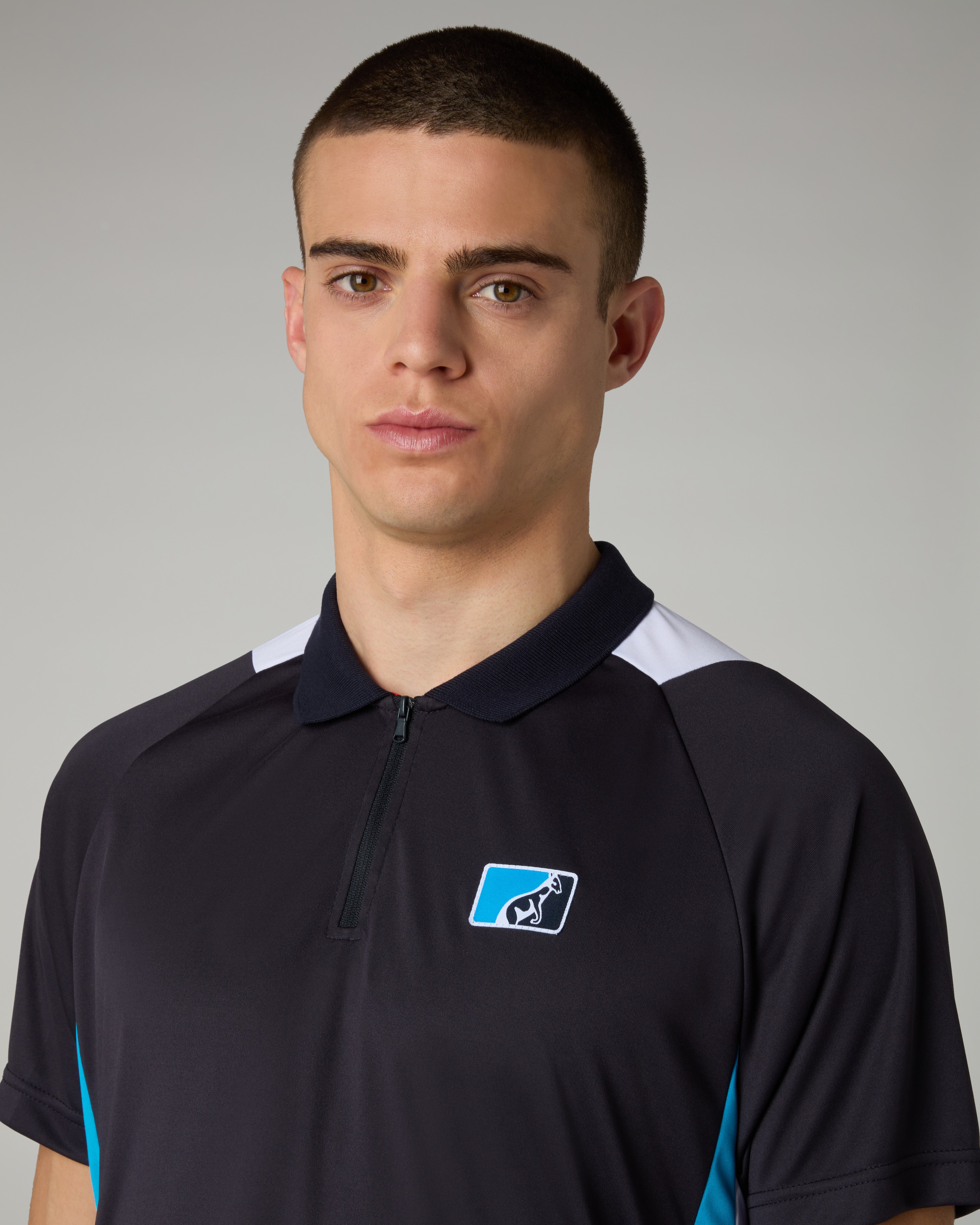 australian-league-polo-shirt-uomo-blu-navy-polo-tecnica-traspirante image 4