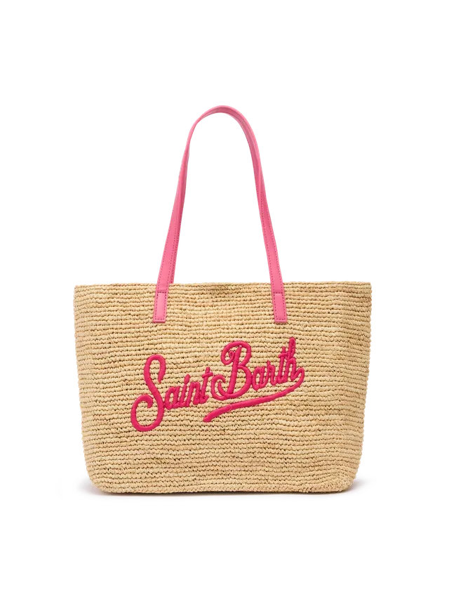 mc2-saint-barth-rafia-city-mid-bag-beige-con-logo-ricamato-26x23x14-cm image 1