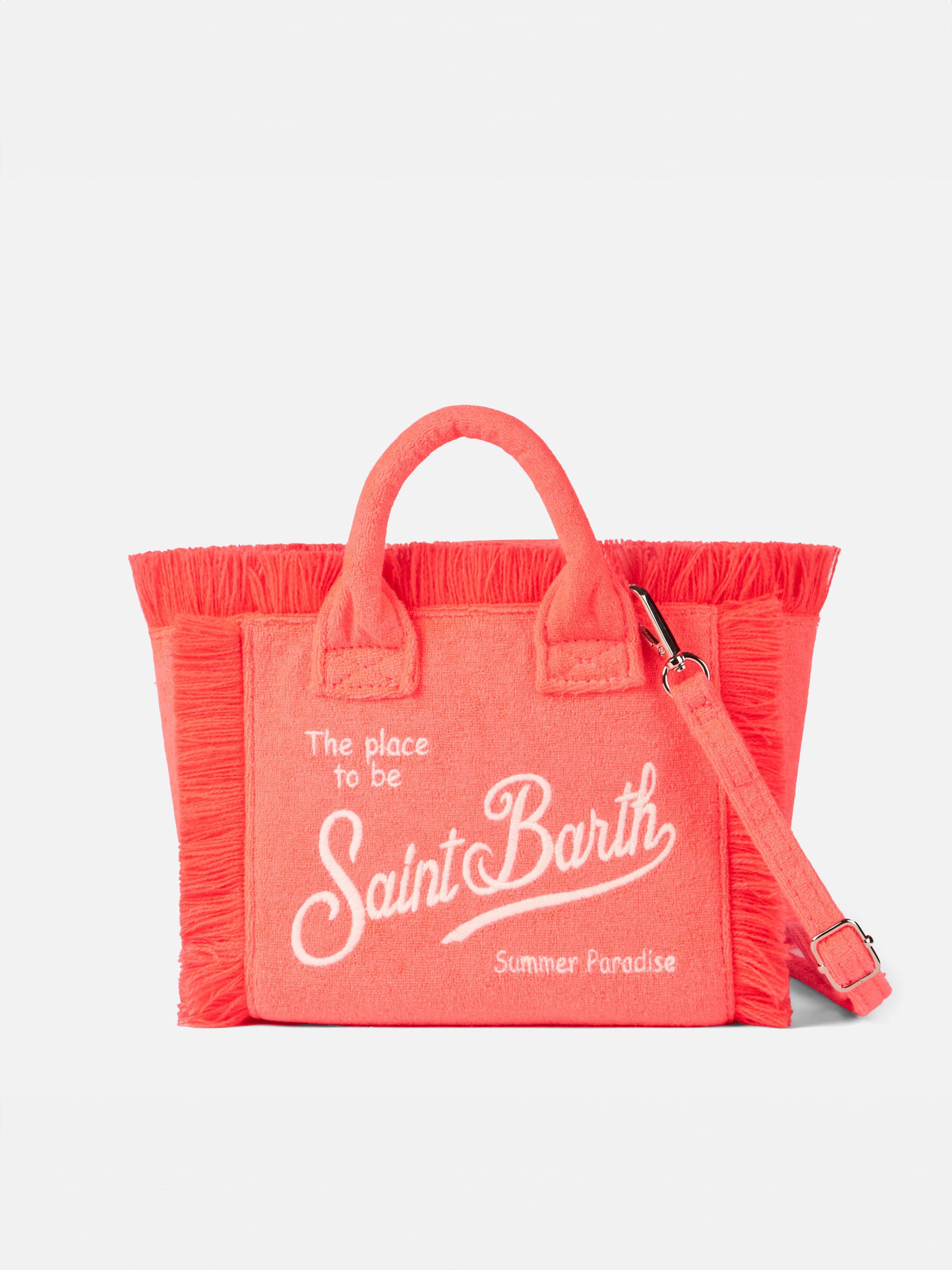 borsa-mc2-saint-barth-vanity-mini-sponge-in-tessuto-effetto-spugna-rosa-fluo image 5