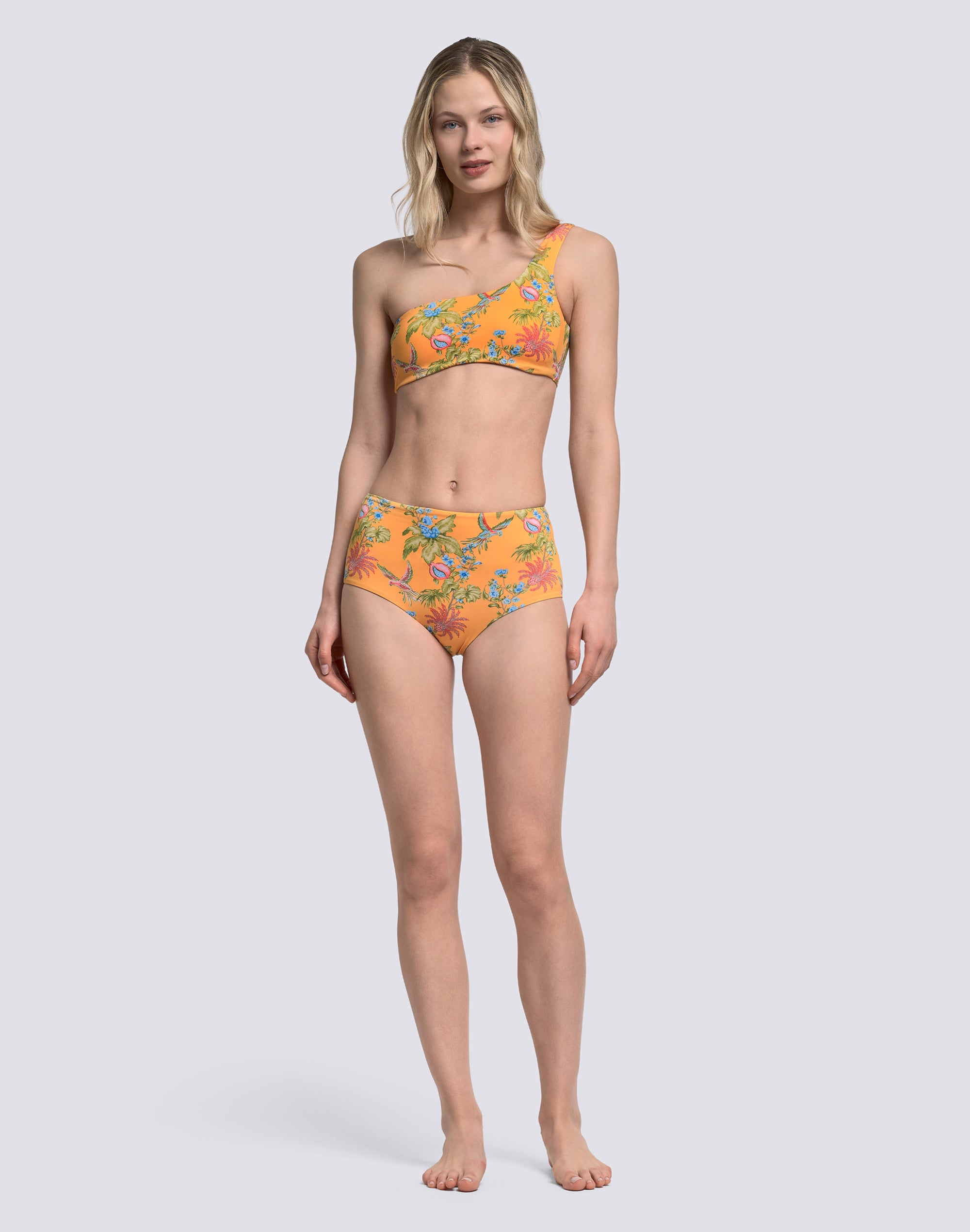 sundek-ipanema-slip-culotte-donna-a-vita-alta-stampa-sweet-parrot image 2