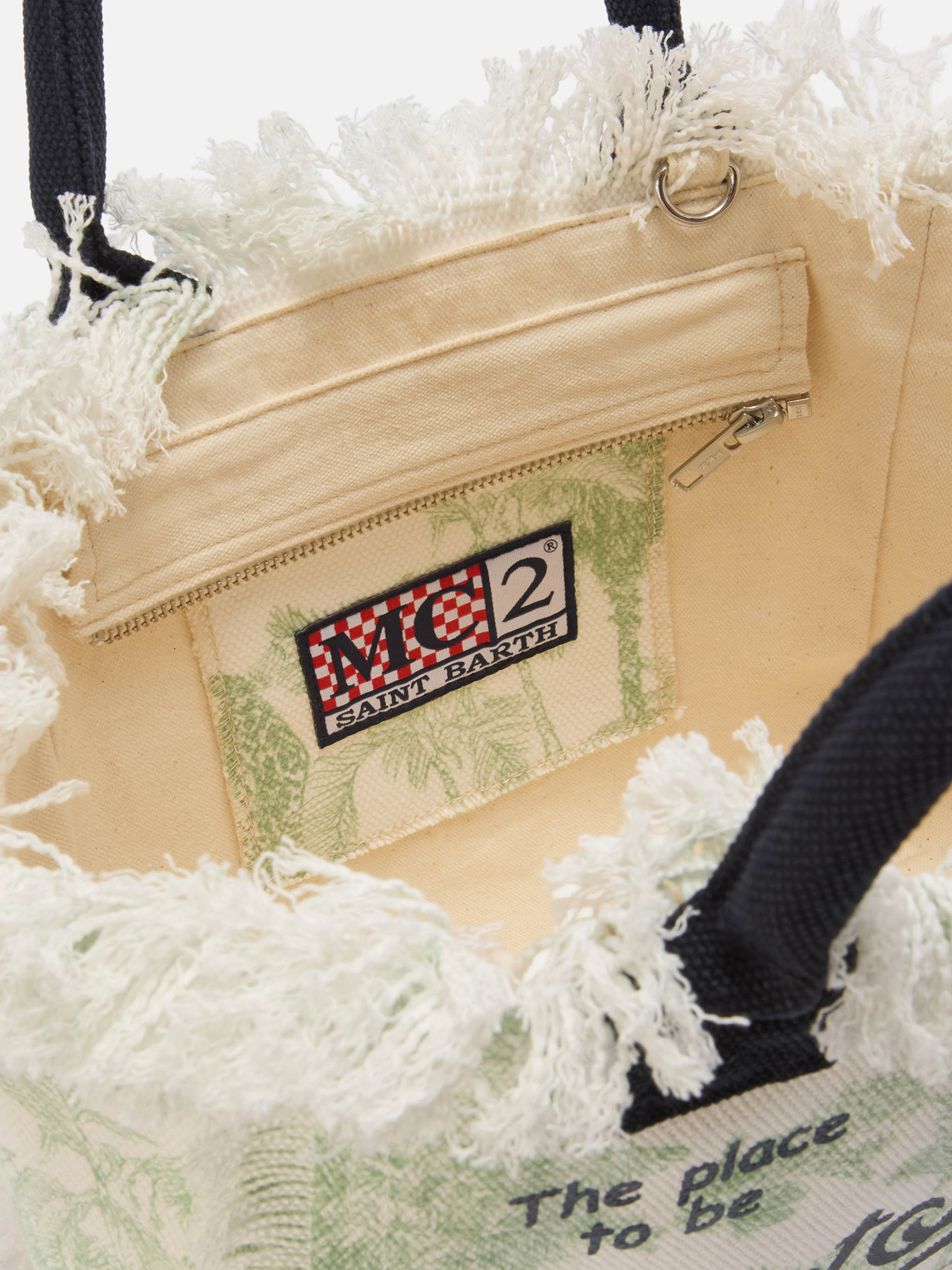 mc2-saint-barth-colette-borsa-in-canvas-toile-de-jouy-verde image 4