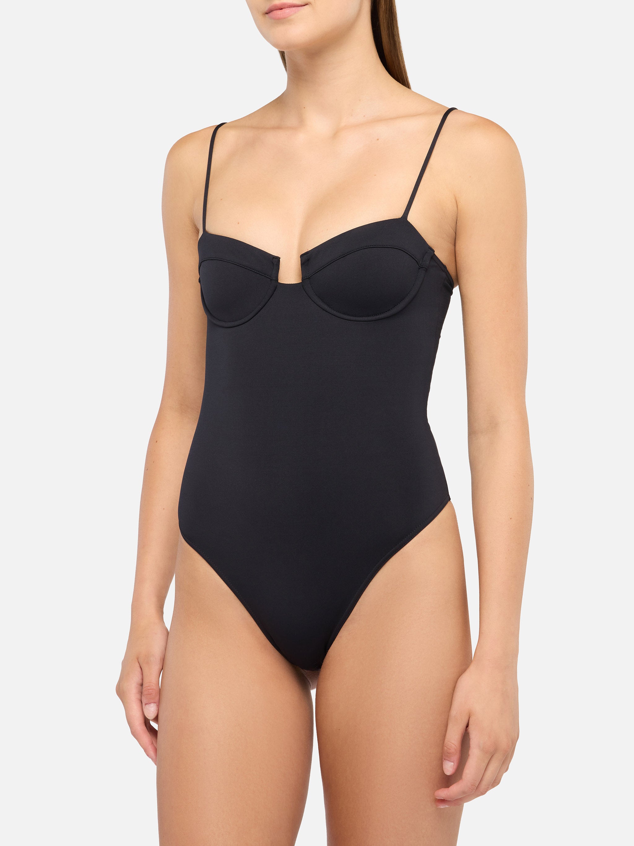 mc2-saint-barth-medea-mede002-costume-intero-donna-nero-con-ferretto image 2