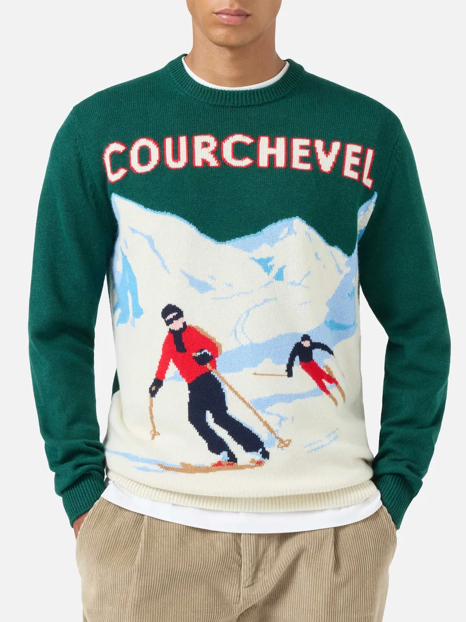 mc2-saint-barth-maglione-heron-uomo-girocollo-jacquard-courchevel-verde image 1