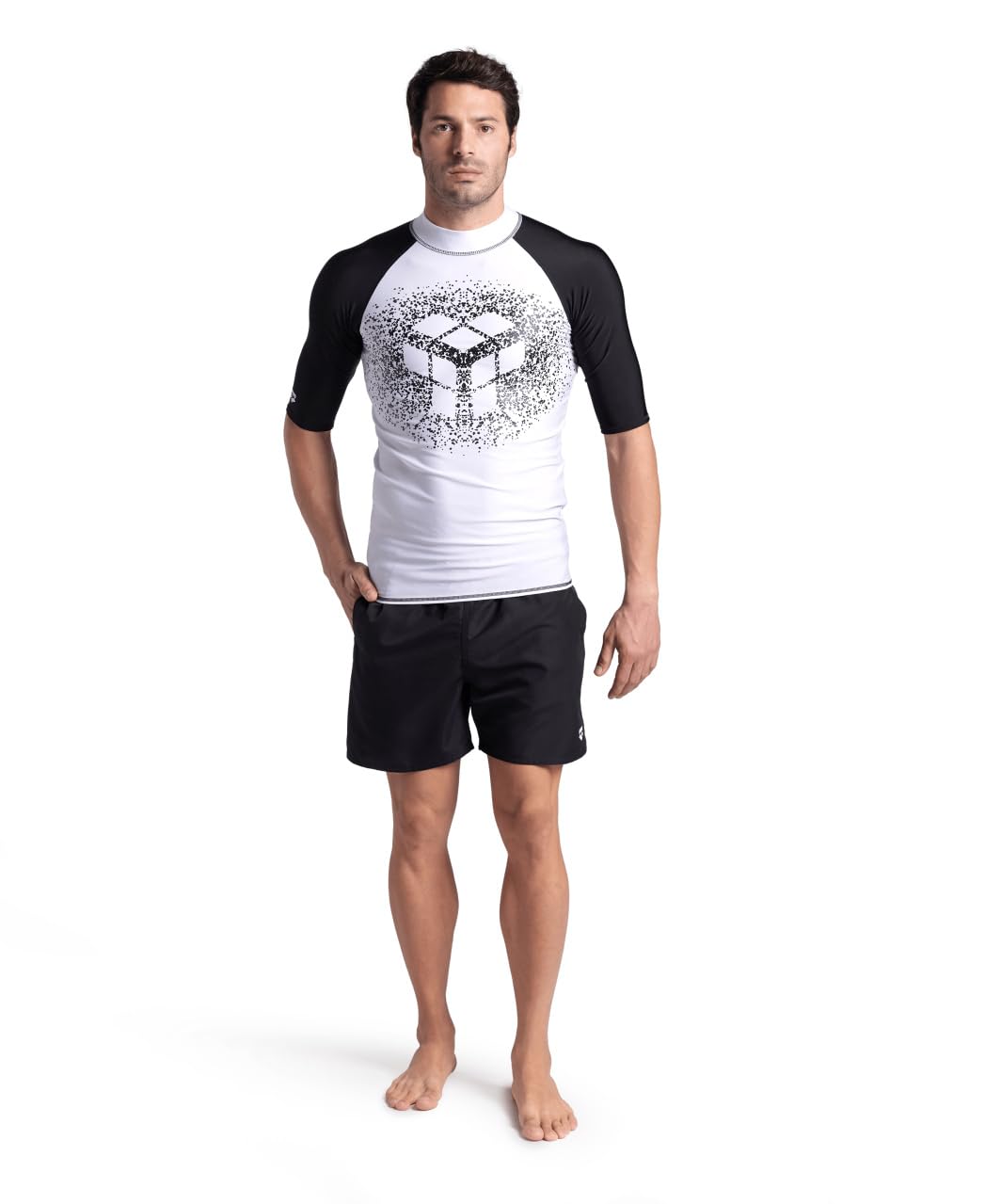 arena-rash-vest-s-s-graphic-maglia-rash-guard-uomo-manica-corta image 3