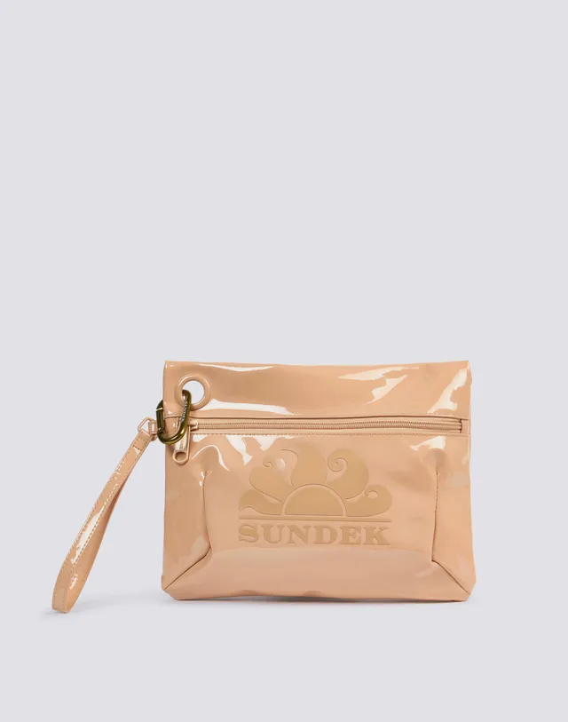 sundek-mini-borsa-paper-straw-effetto-paglia-con-zip-donna image 1