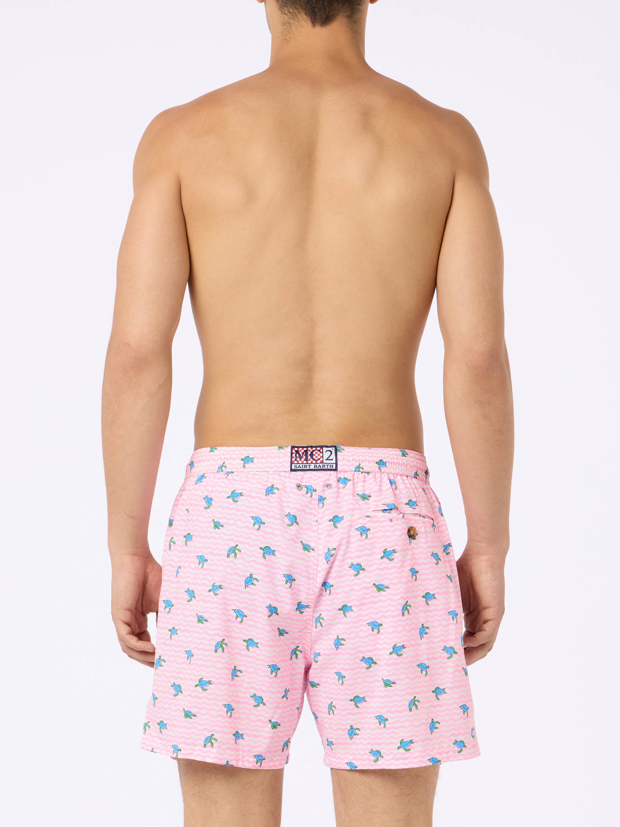 mc2-saint-barth-comfort-light-costume-uomo-rosa-stampa-tartarughe-marine image 4
